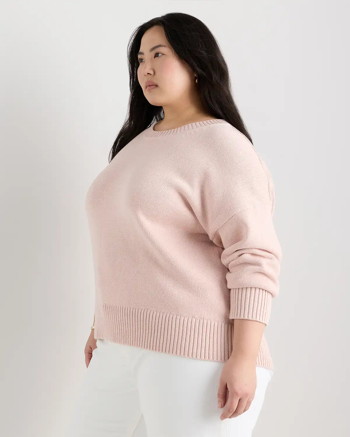 100% Organic Cotton Boyfriend Crew Sweater