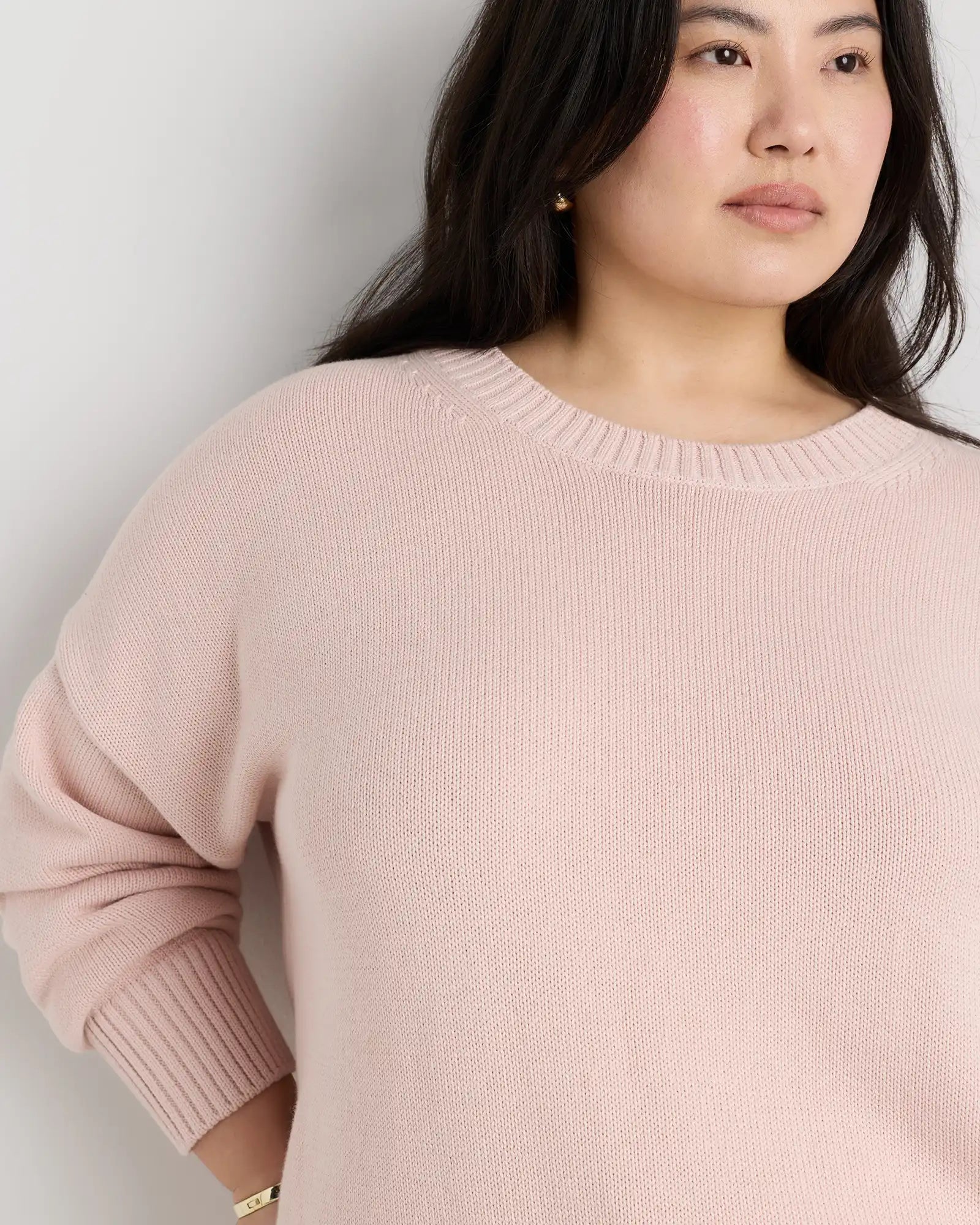 100% Organic Cotton Boyfriend Crew Sweater