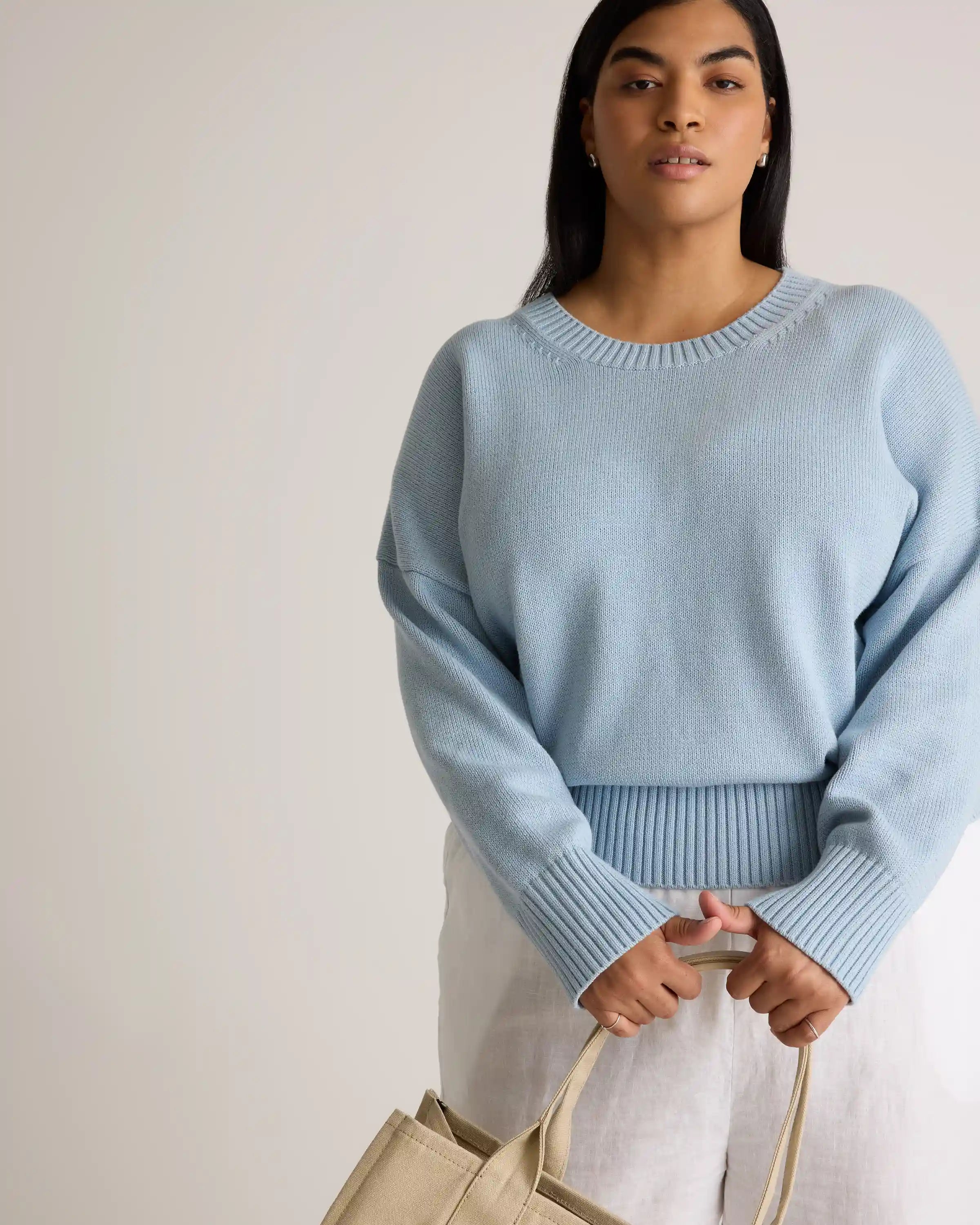 100% Organic Cotton Boyfriend Crew Sweater