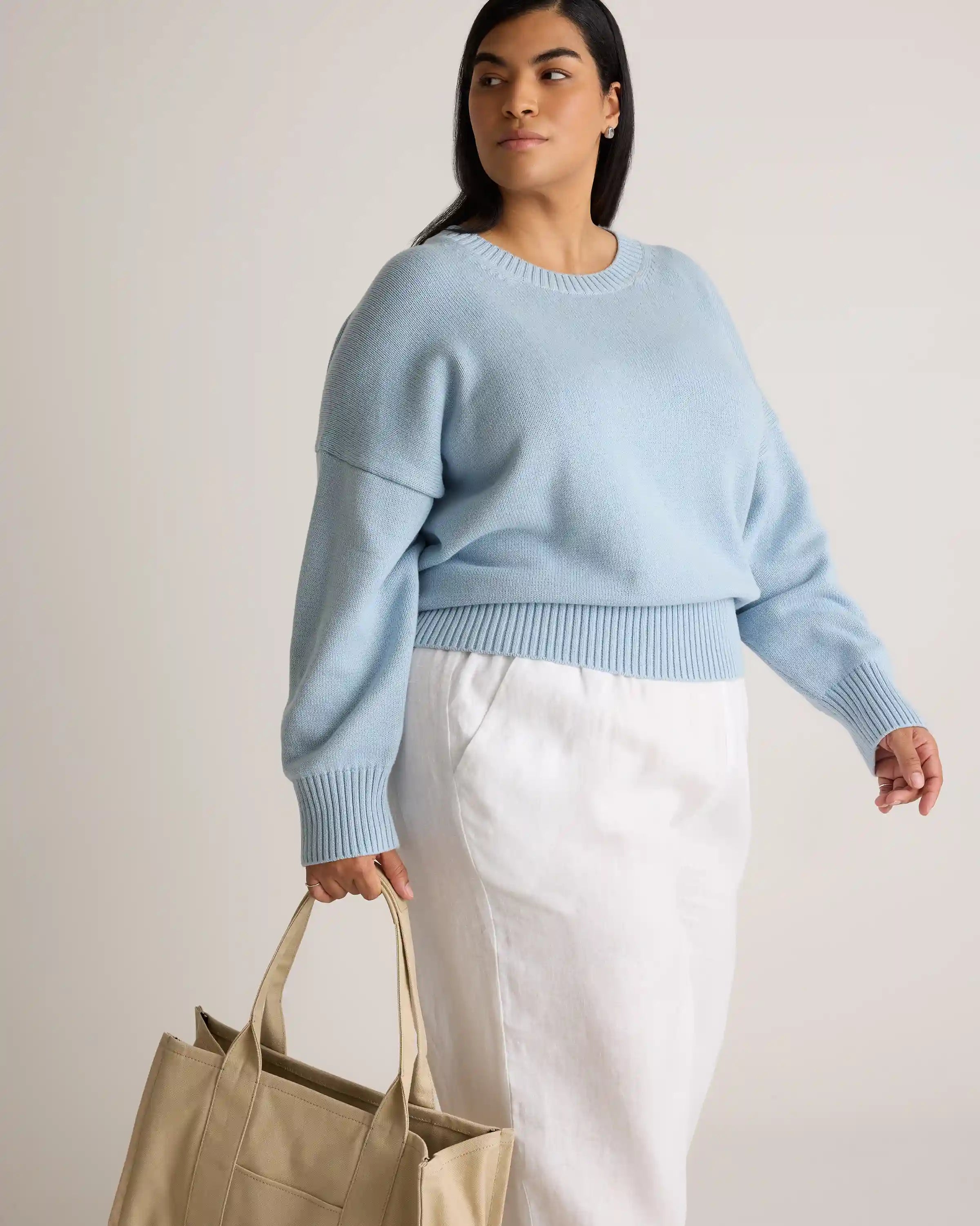 100% Organic Cotton Boyfriend Crew Sweater
