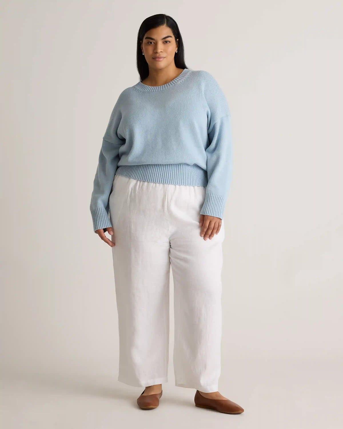 100% Organic Cotton Boyfriend Crew Sweater