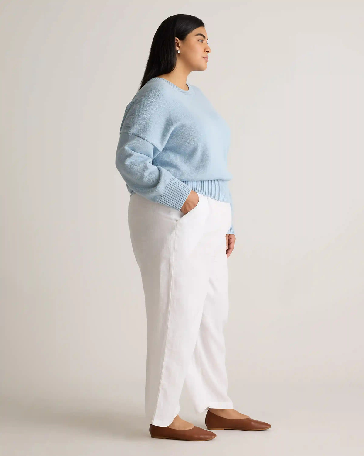 100% Organic Cotton Boyfriend Crew Sweater