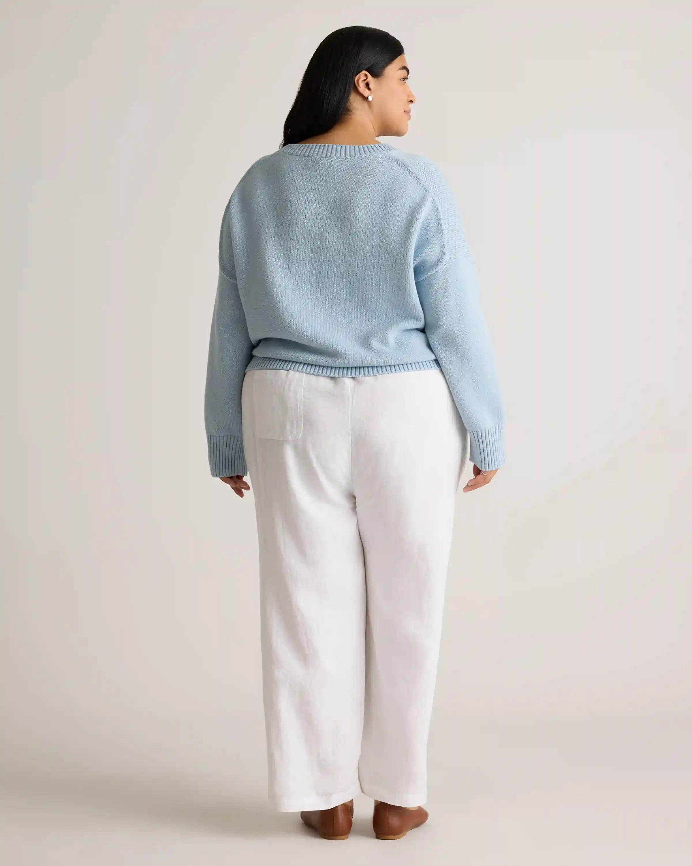 100% Organic Cotton Boyfriend Crew Sweater