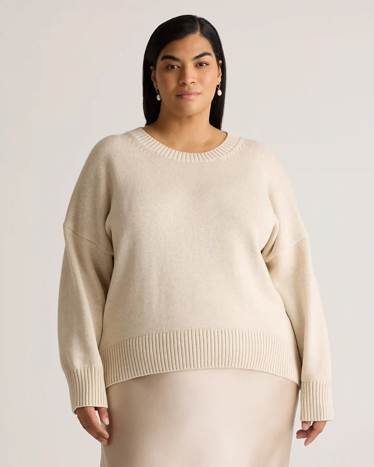 100% Organic Cotton Boyfriend Crew Sweater