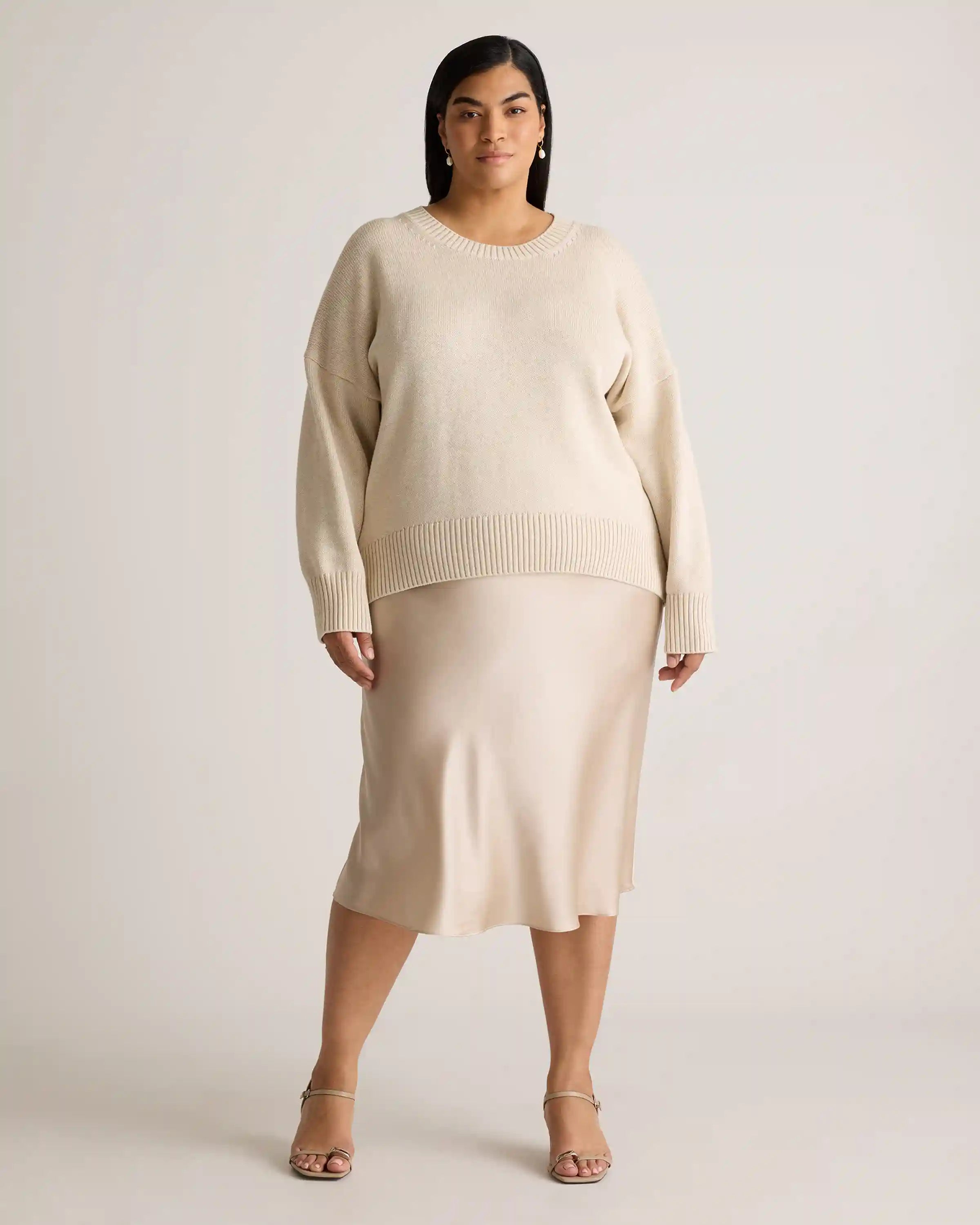 100% Organic Cotton Boyfriend Crew Sweater
