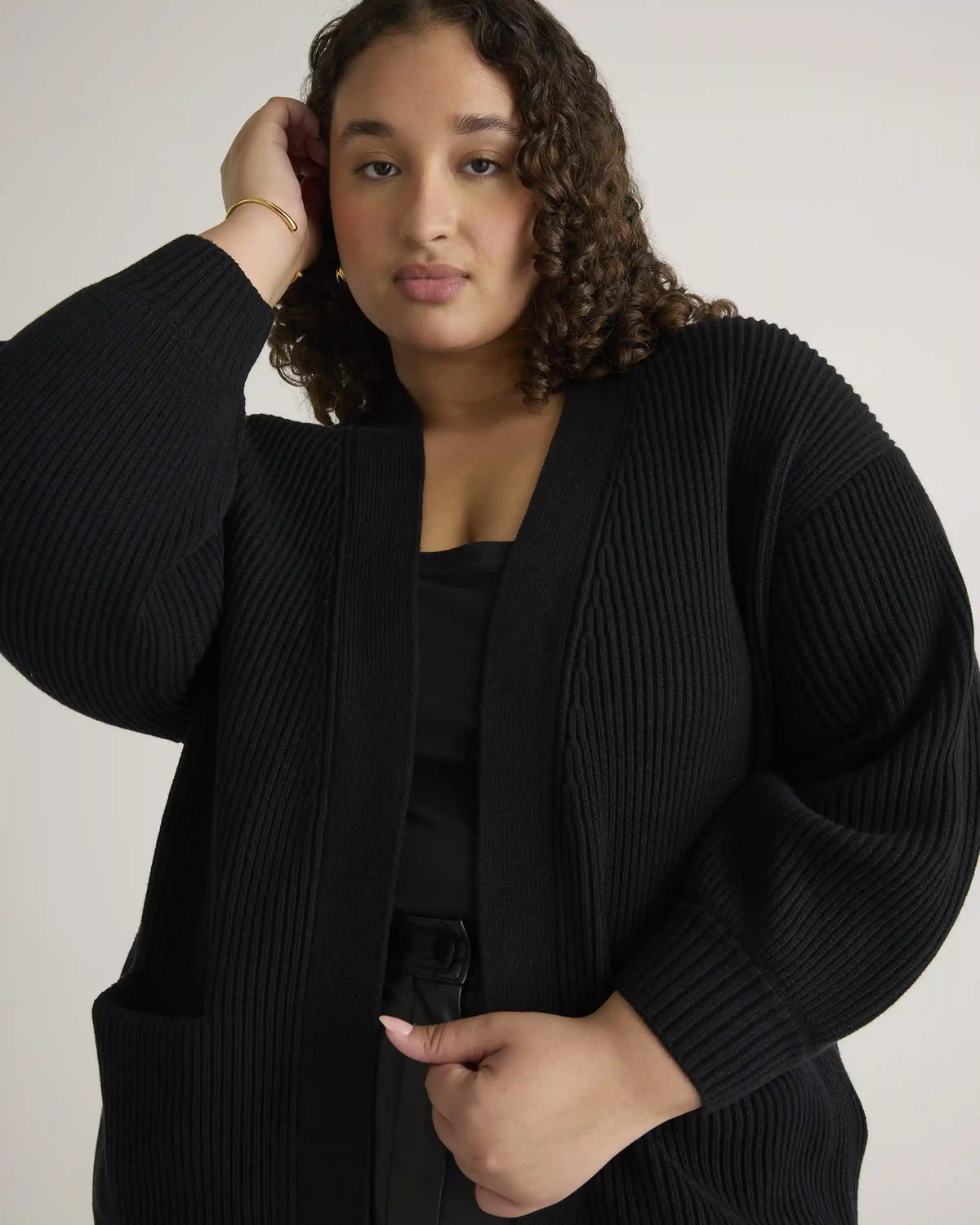 100% Organic Cotton Oversized Cardigan