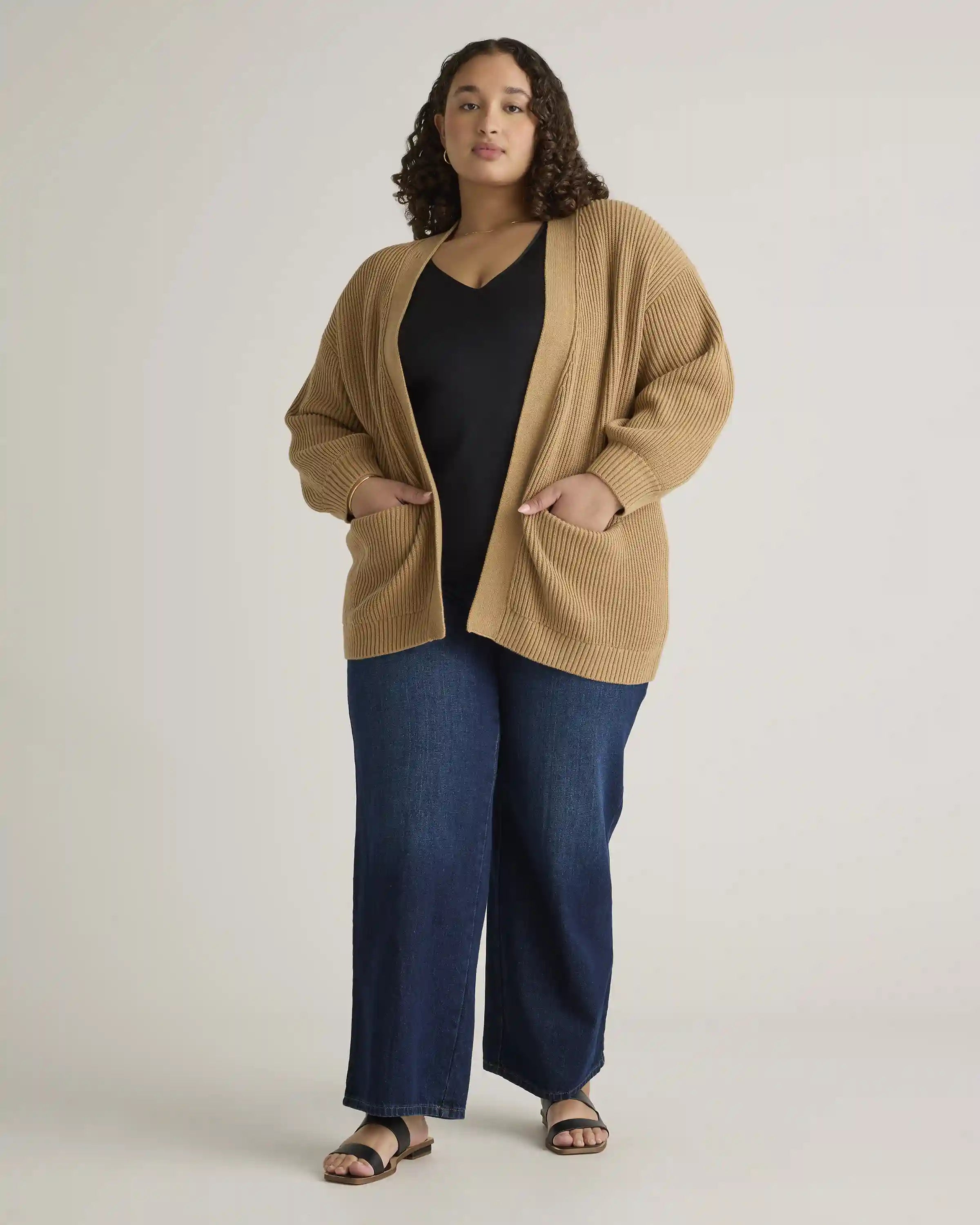 100% Organic Cotton Oversized Cardigan
