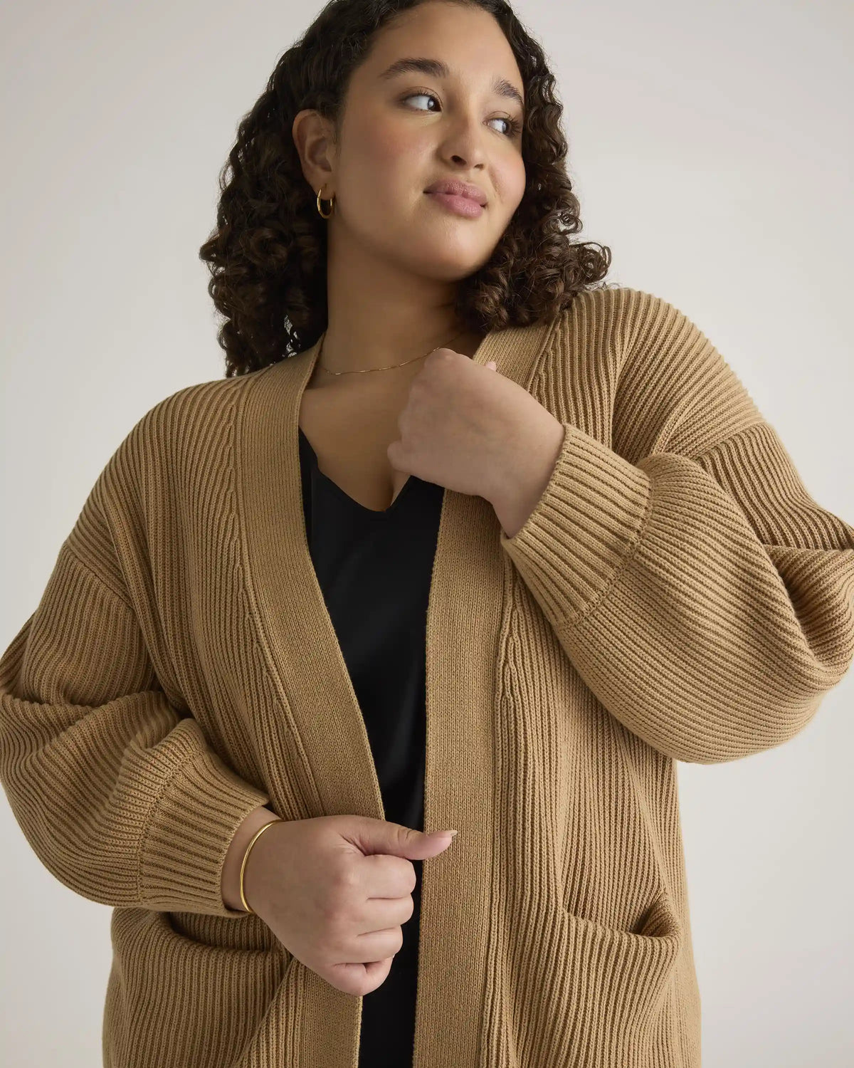100% Organic Cotton Oversized Cardigan