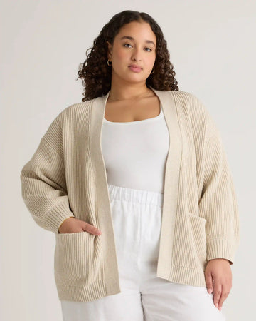 100% Organic Cotton Oversized Cardigan