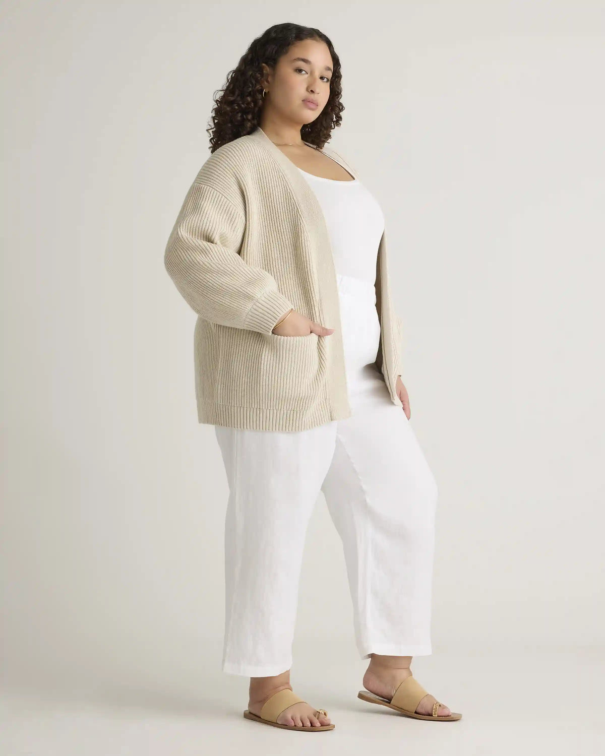 100% Organic Cotton Oversized Cardigan