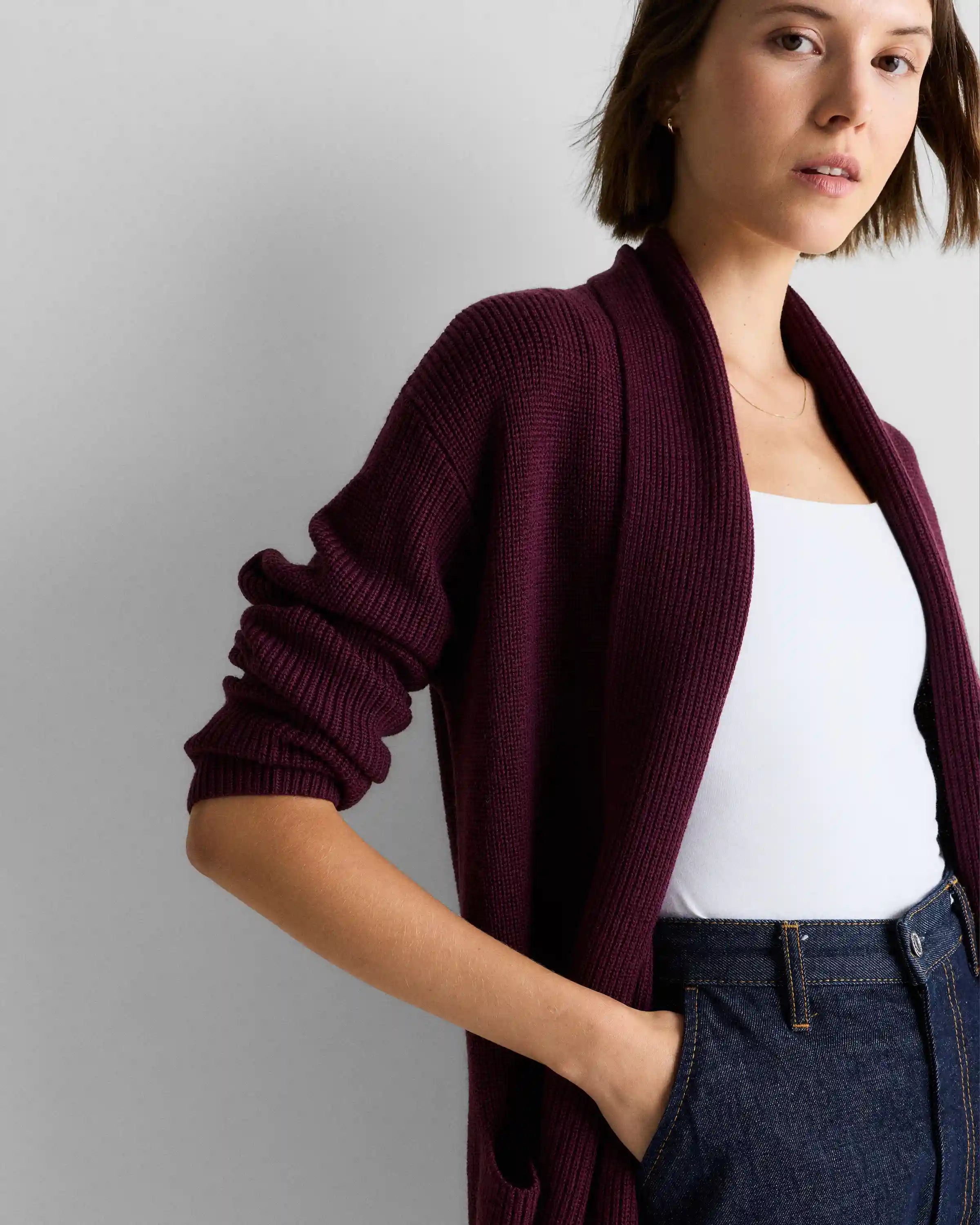 Australian Merino Wool Duster Cardigan