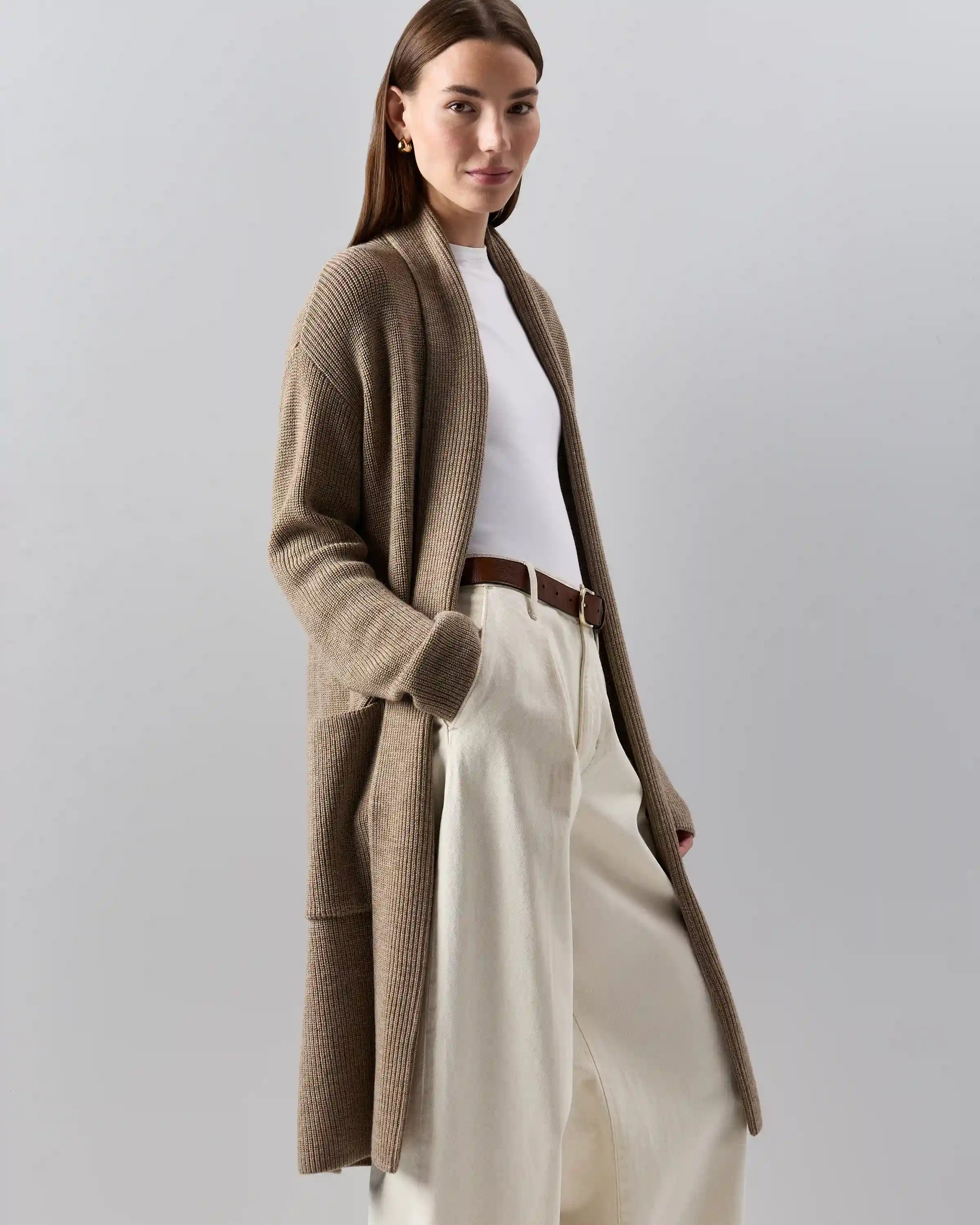 Australian Merino Wool Duster Cardigan