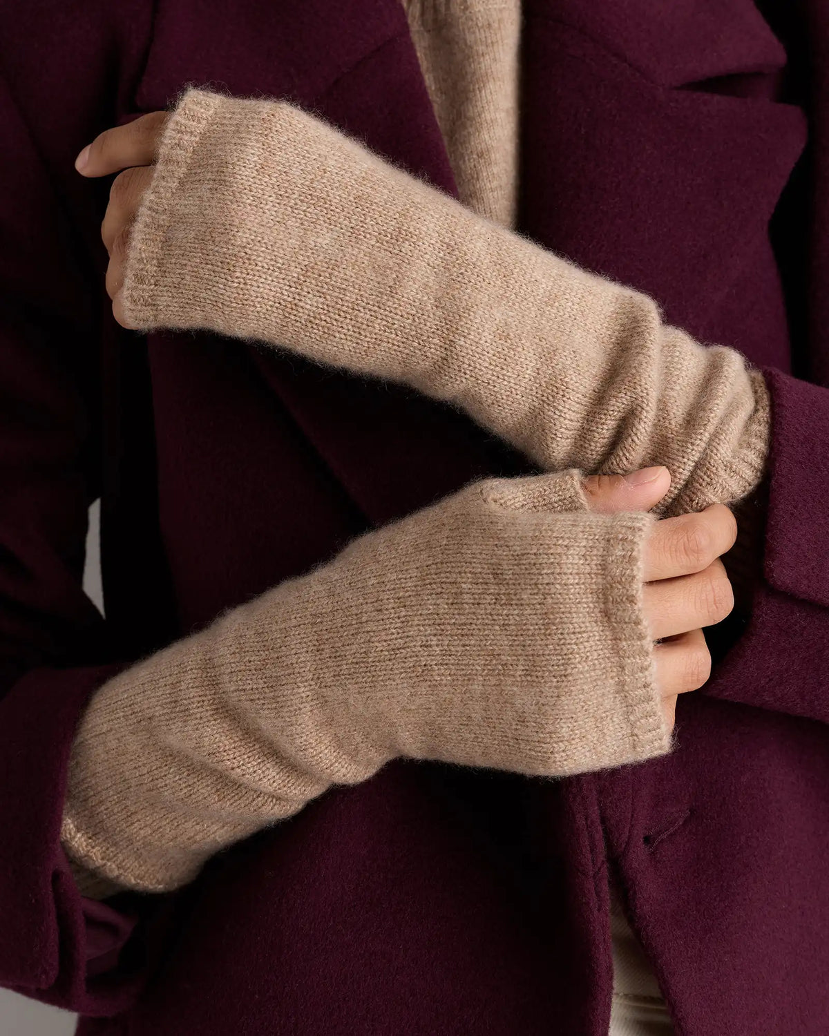 Mongolian Cashmere Fingerless Glove