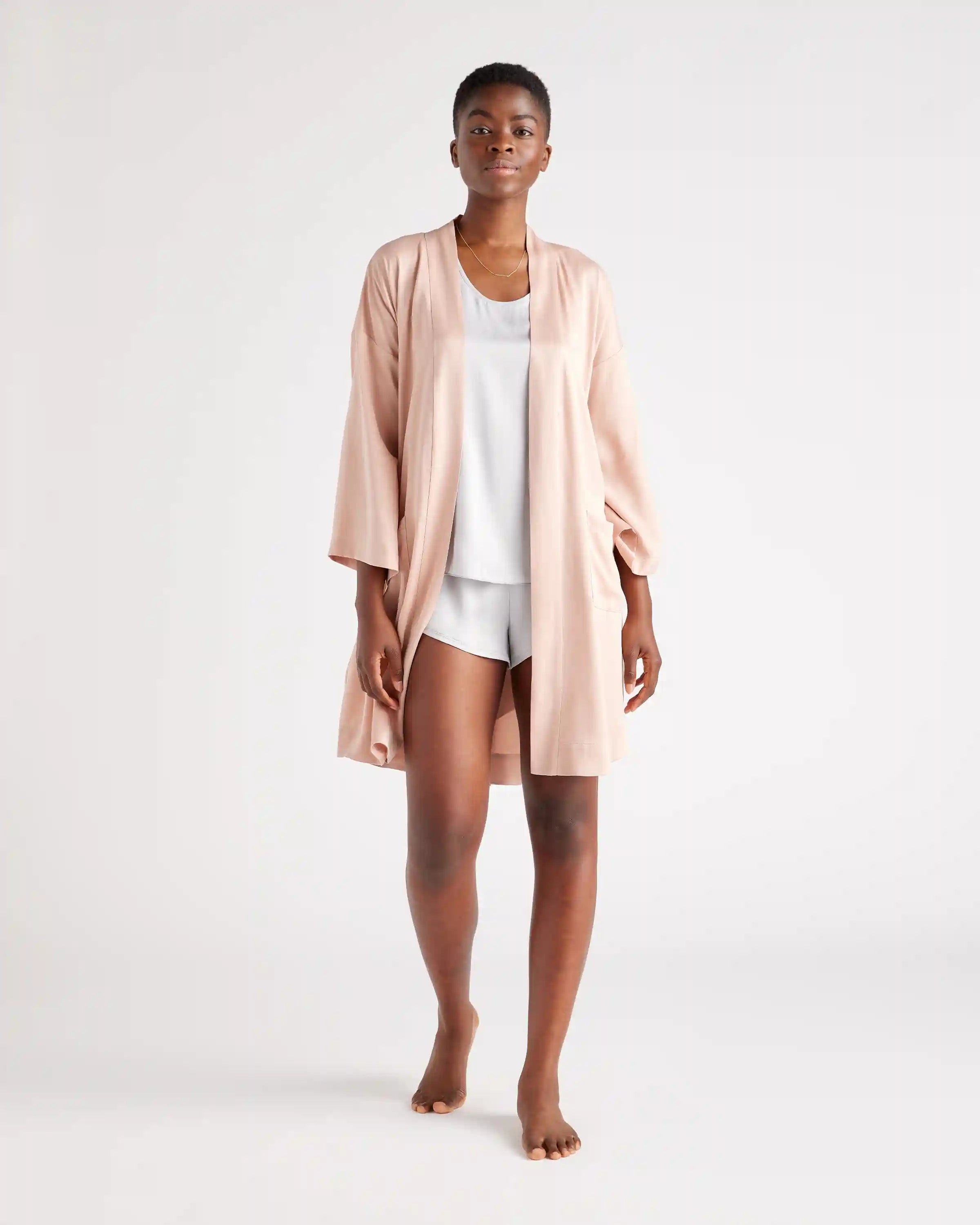 100% Washable Silk Robe