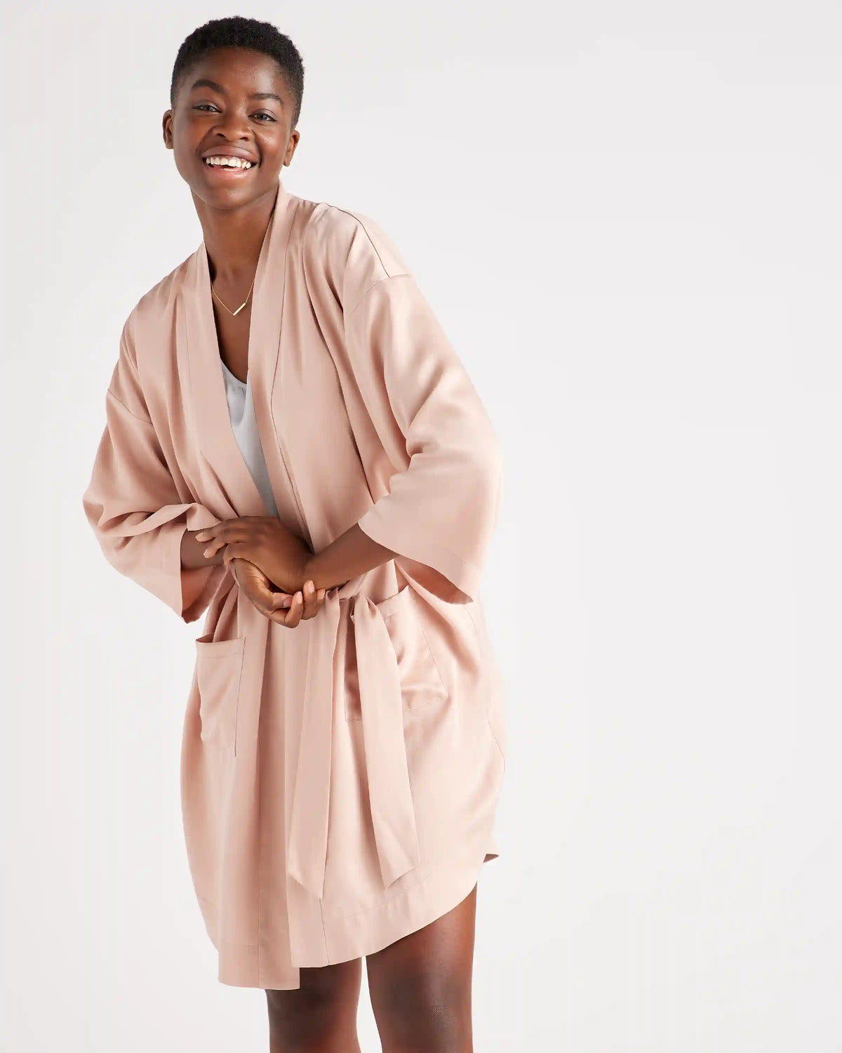 100% Washable Silk Robe