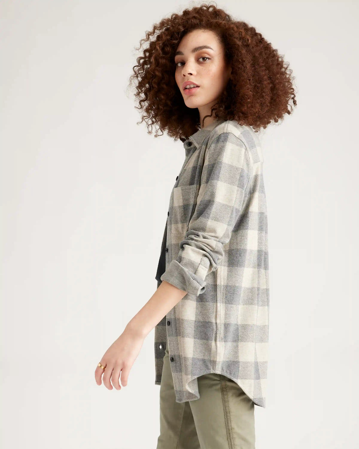 Stretch Sweater Fleece Shirt