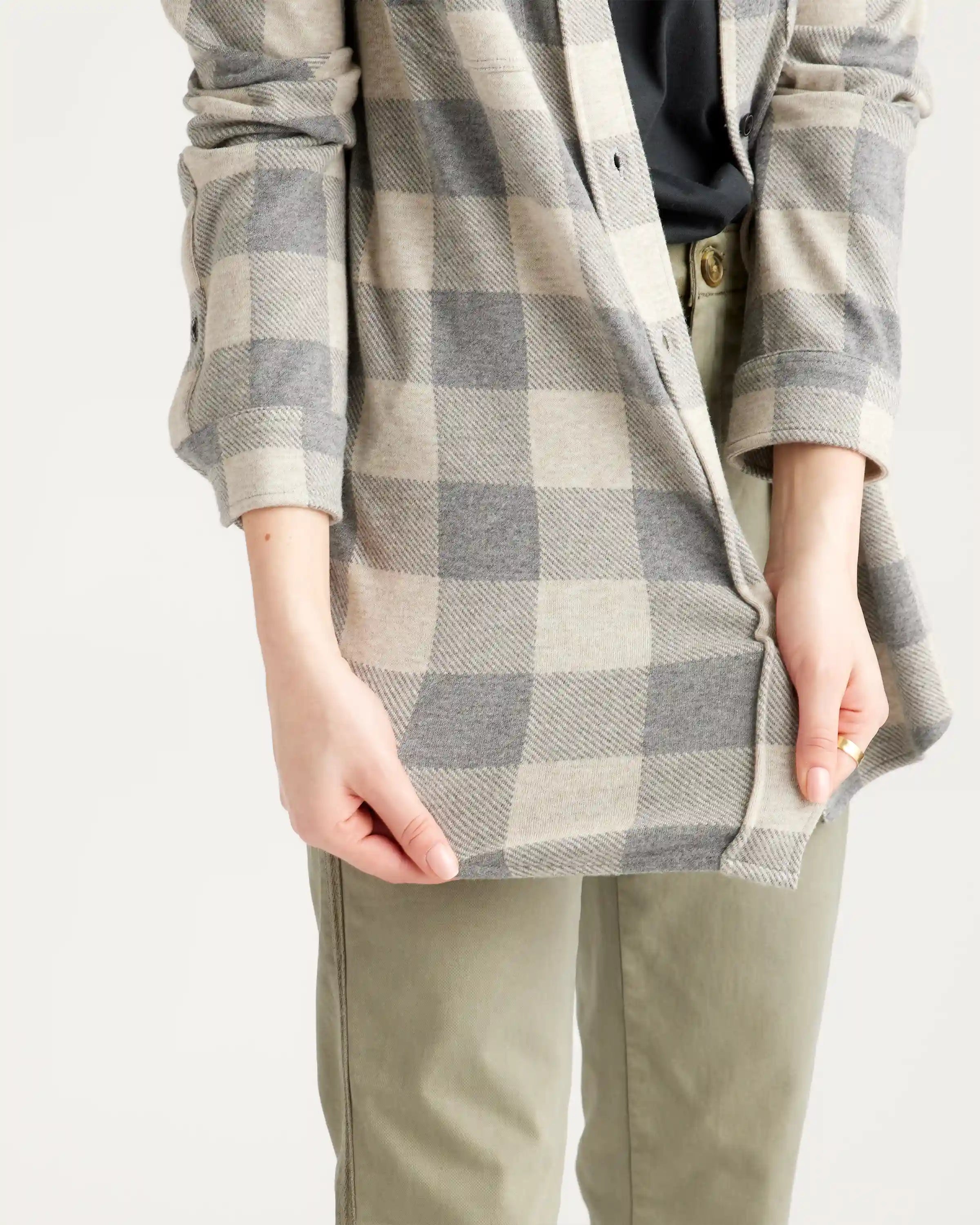 Stretch Sweater Fleece Shirt