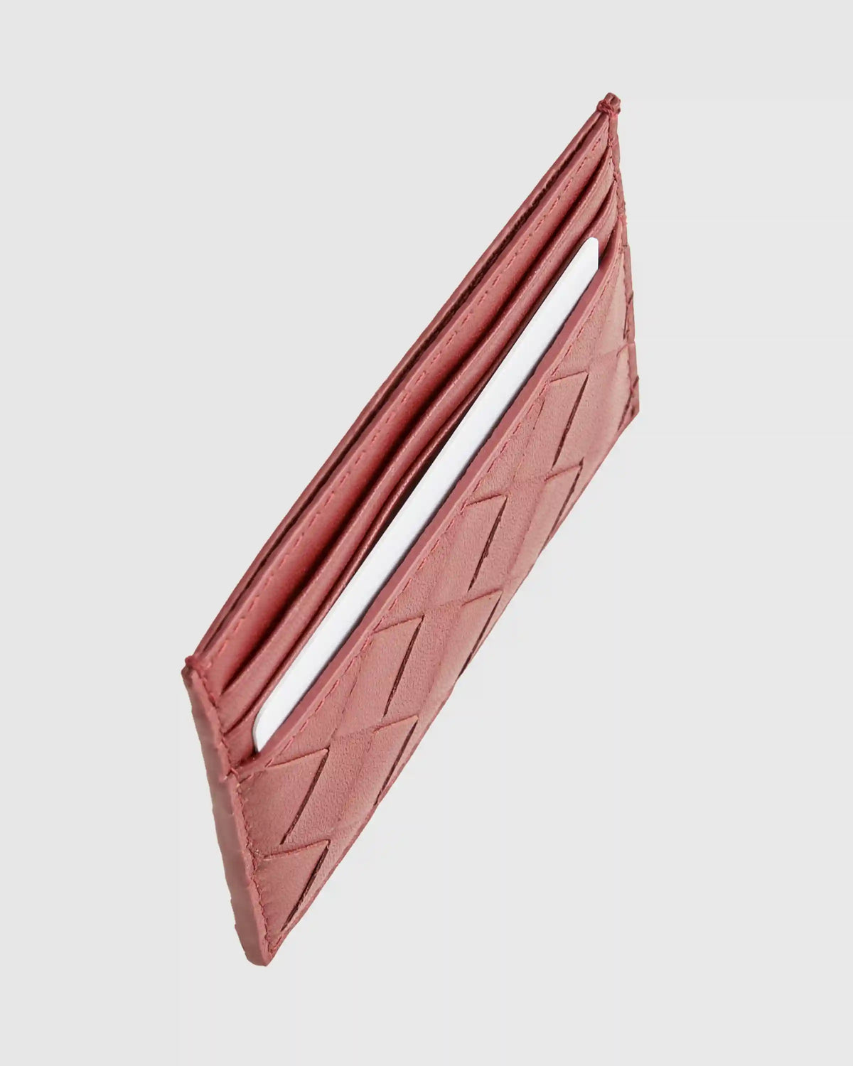 Italian Handwoven Leather Small Card Case