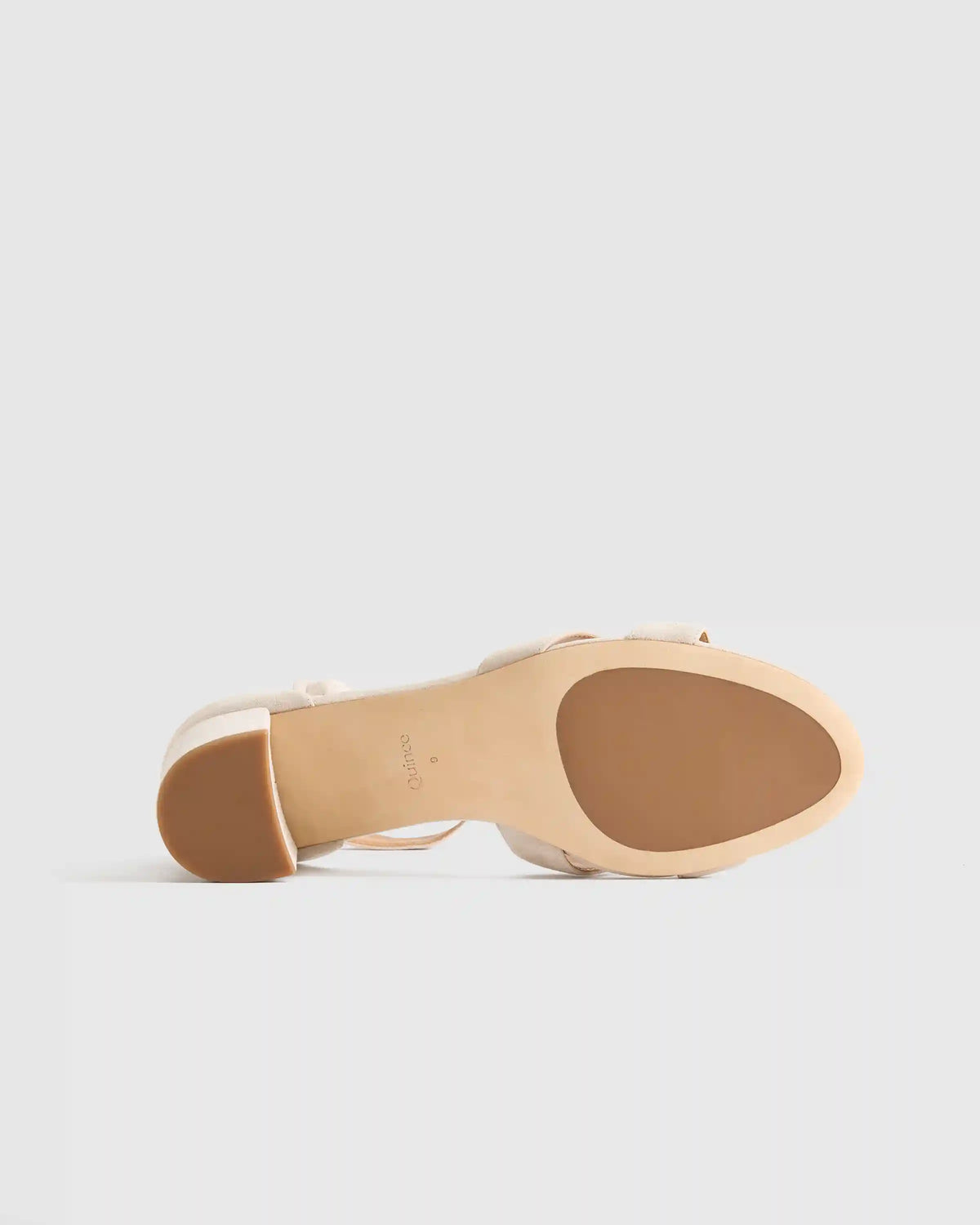 Italian Leather Crisscross Block Heel Sandal