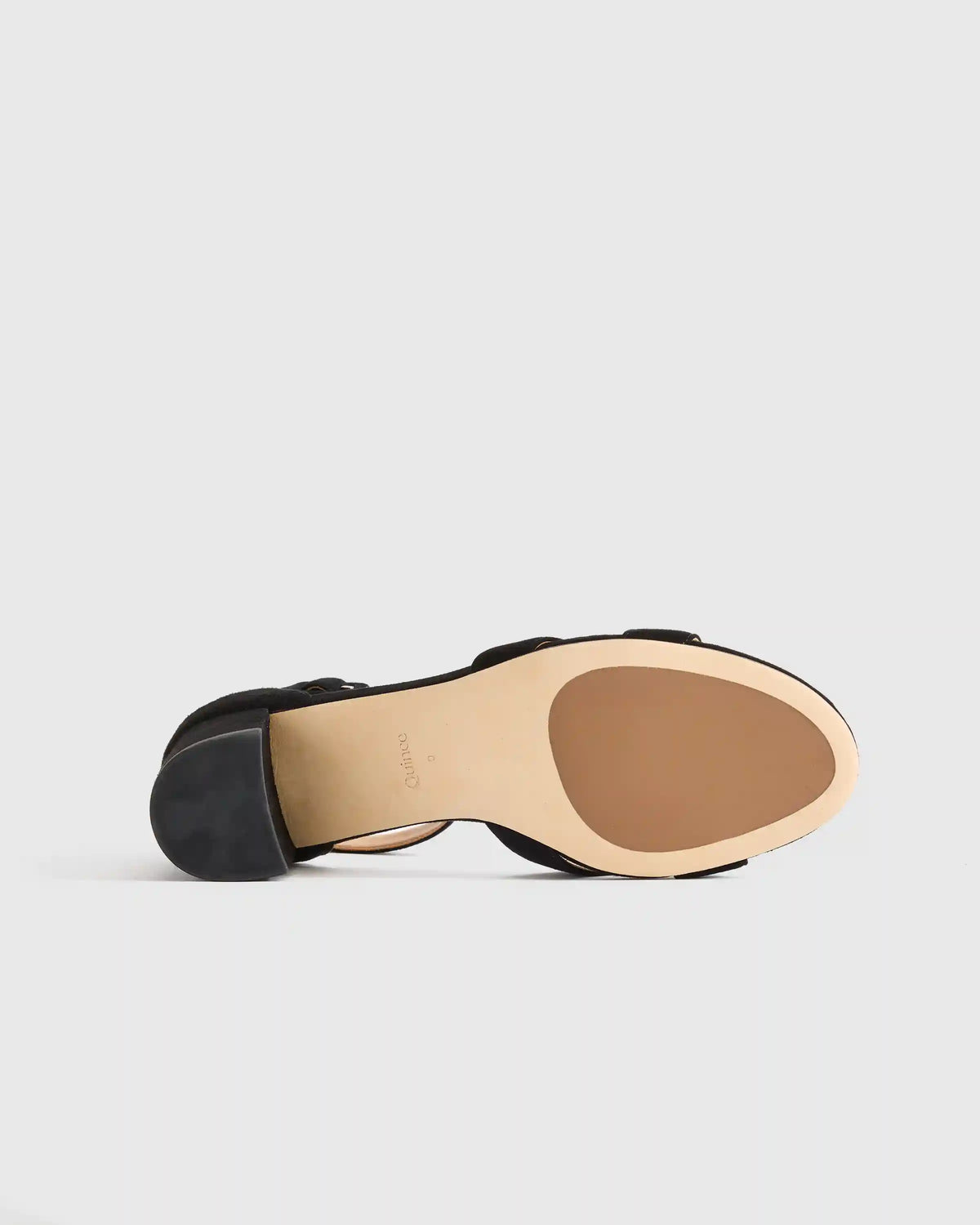 Italian Leather Crisscross Block Heel Sandal