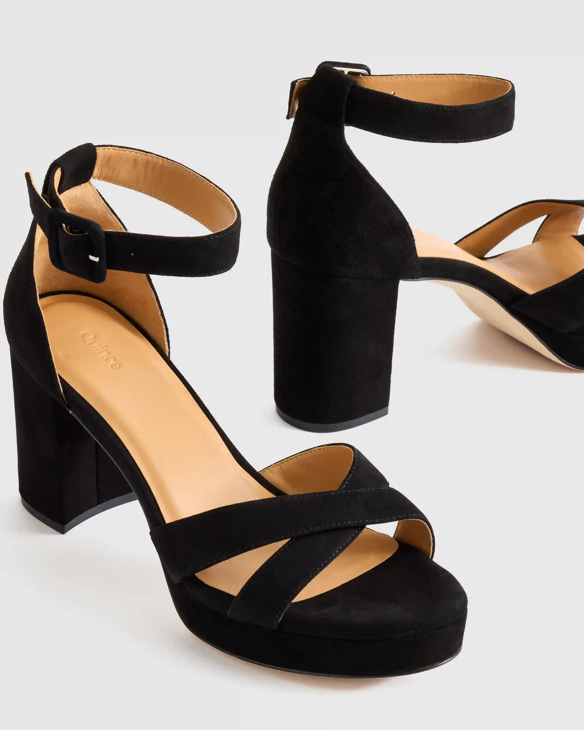Italian Leather Crisscross Platform Sandal