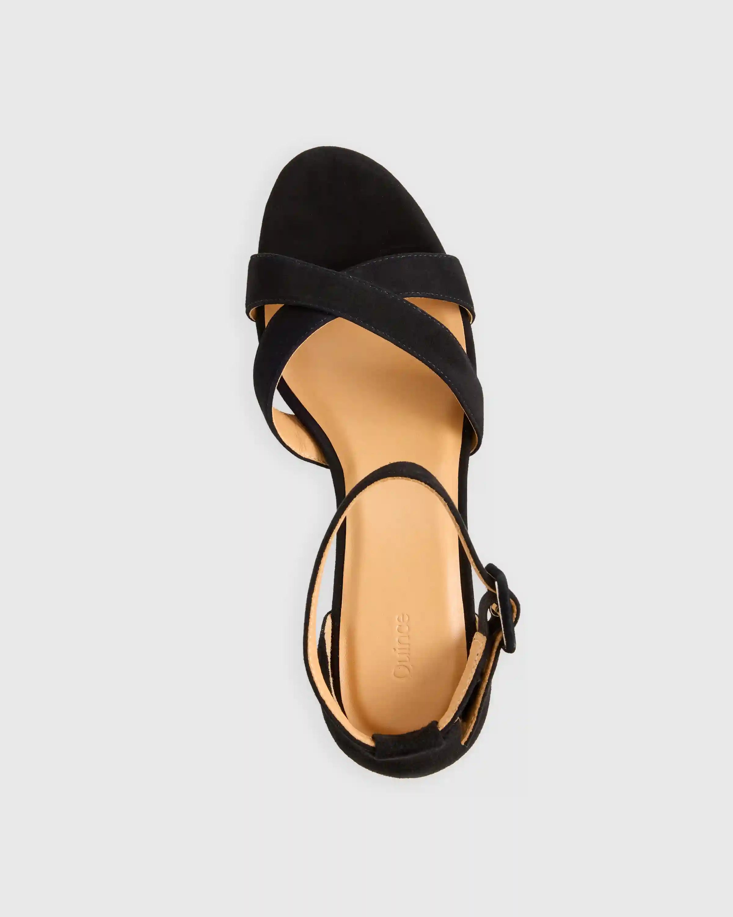 Italian Leather Crisscross Platform Sandal