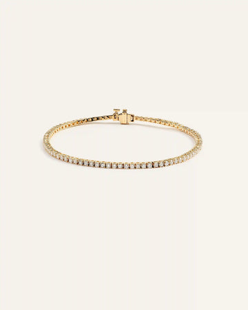 14K Gold Lab Grown Diamond Tennis Bracelet - 2ctw