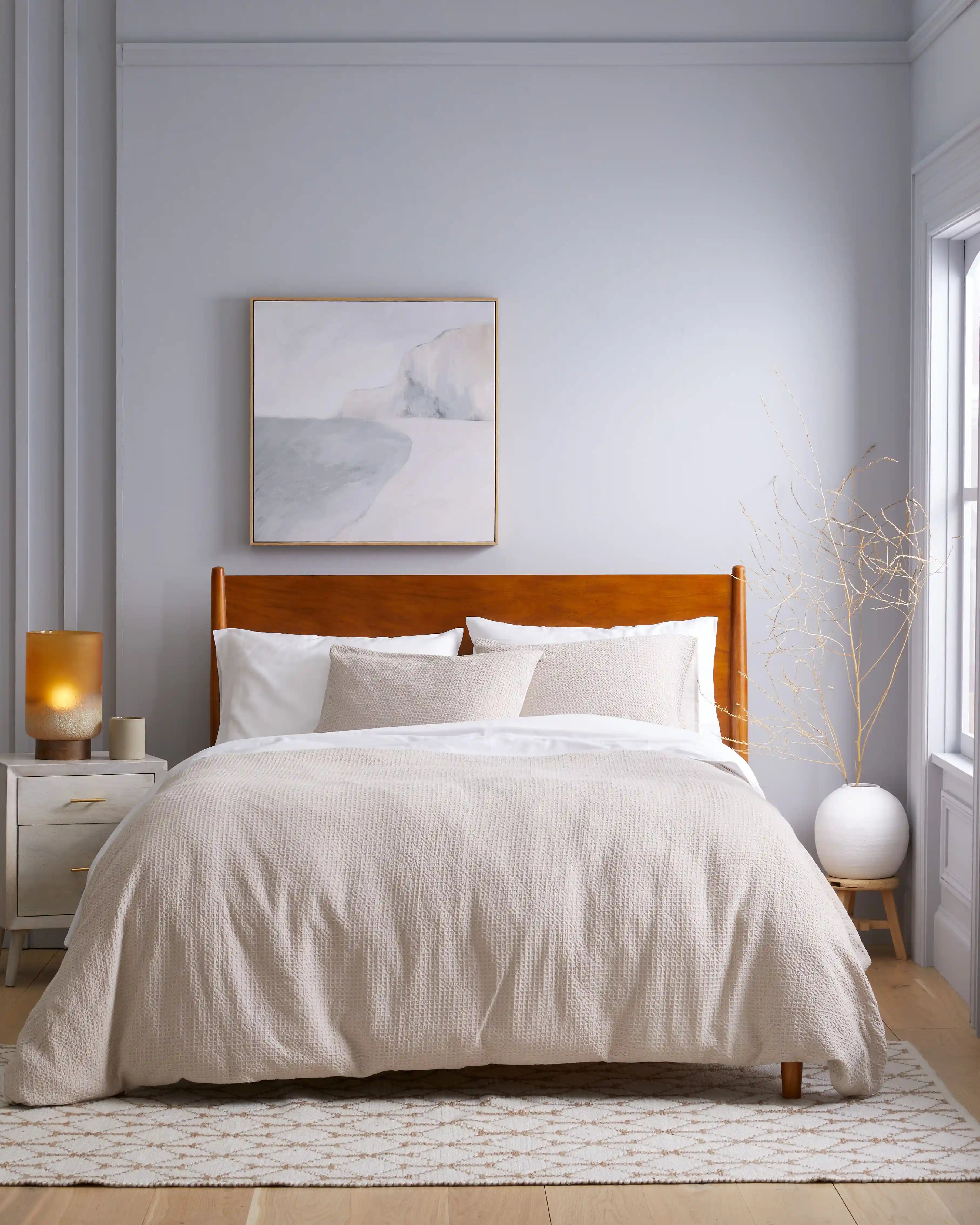 Organic Luxe Honeycomb Duvet Cover Set