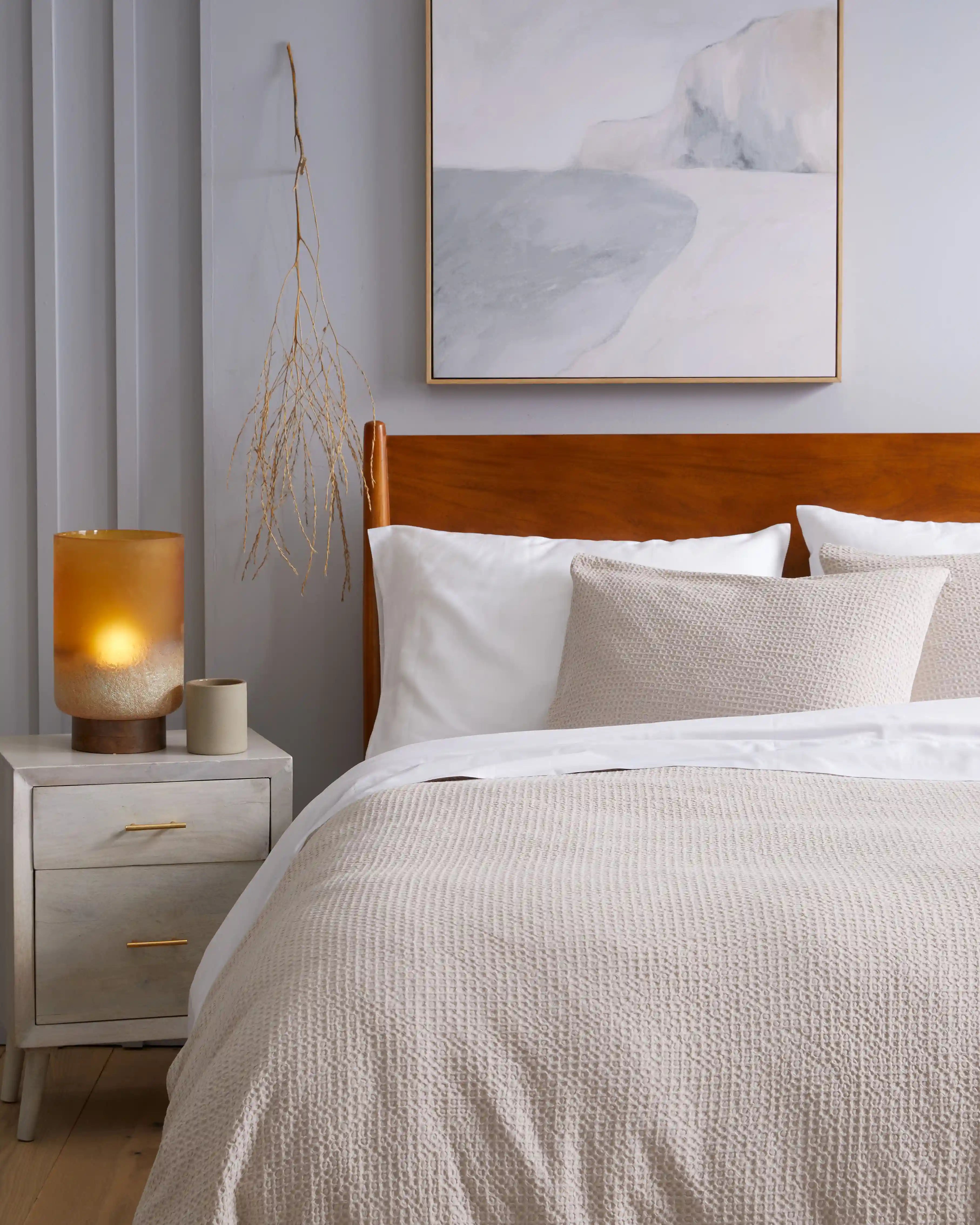 Organic Luxe Honeycomb Duvet Cover Set