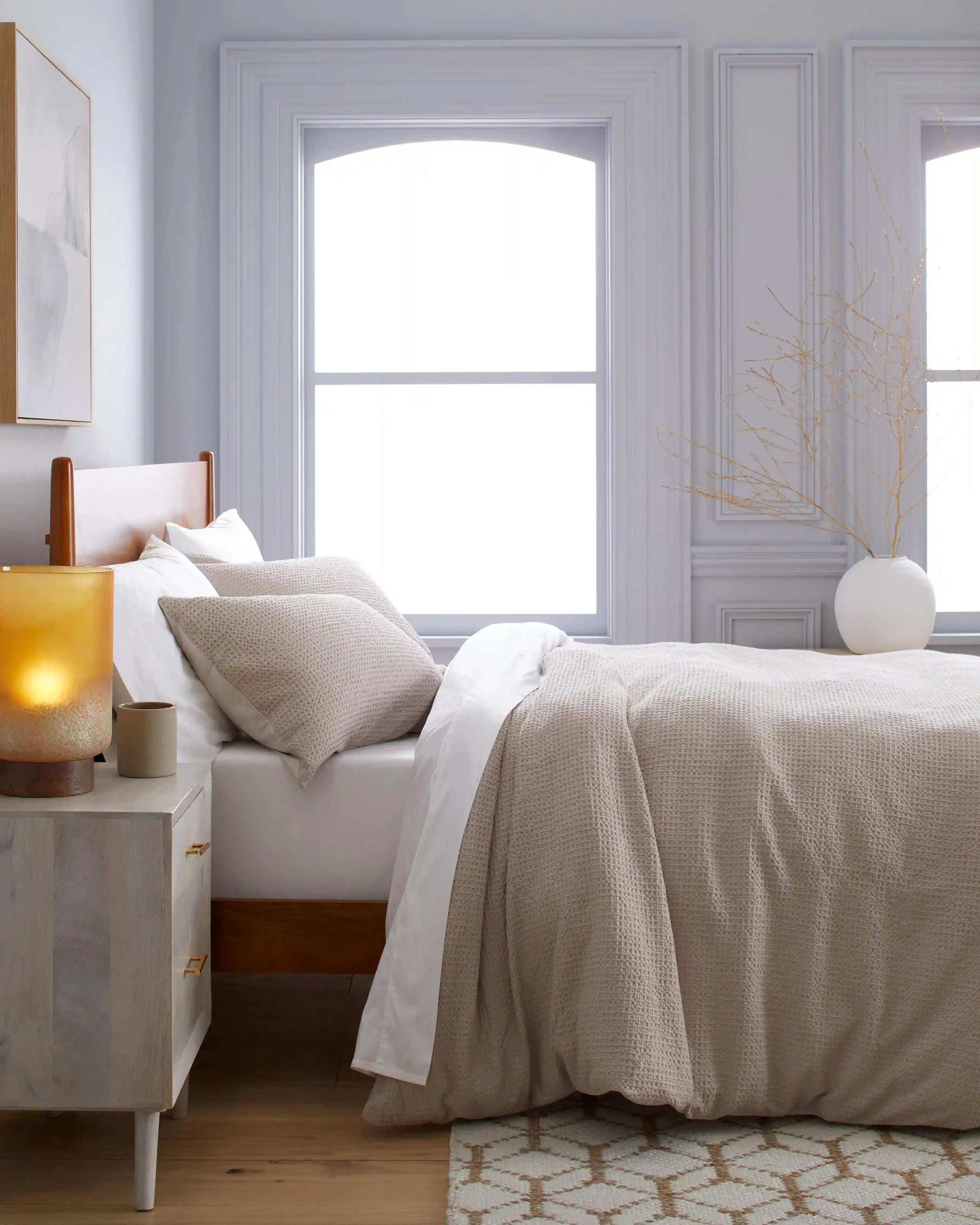 Organic Luxe Honeycomb Duvet Cover Set