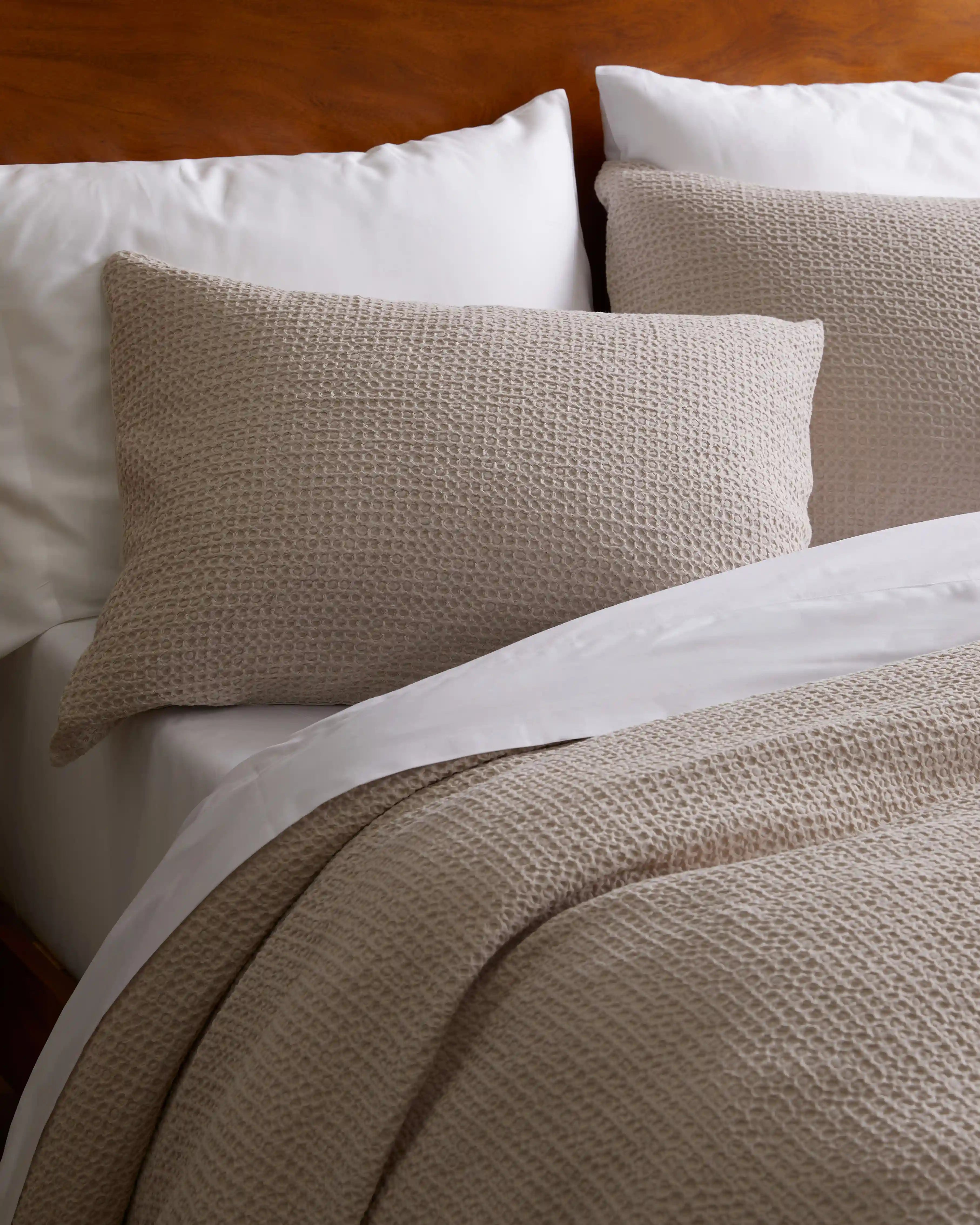 Organic Luxe Honeycomb Duvet Cover Set