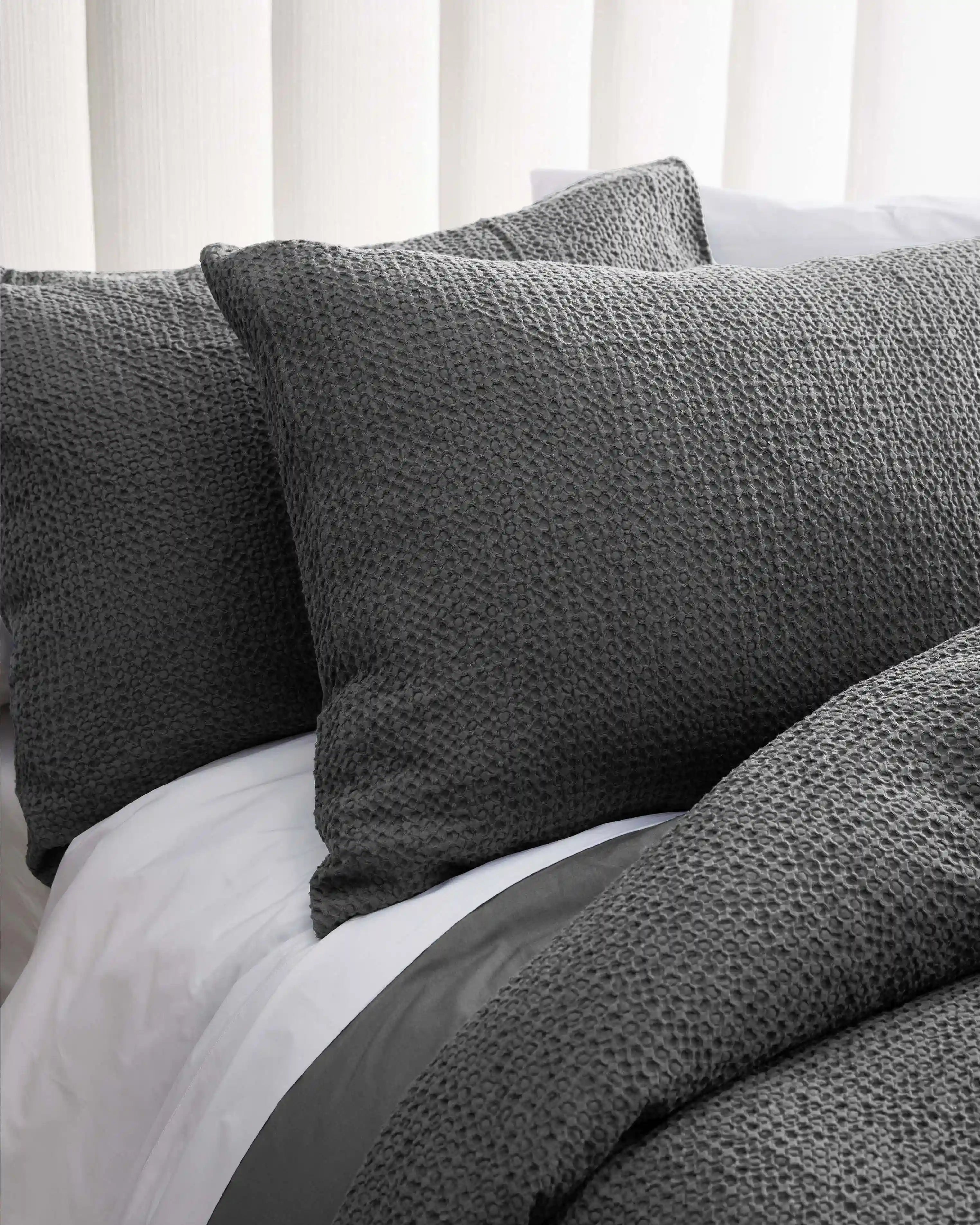 Organic Luxe Honeycomb Duvet Cover Set