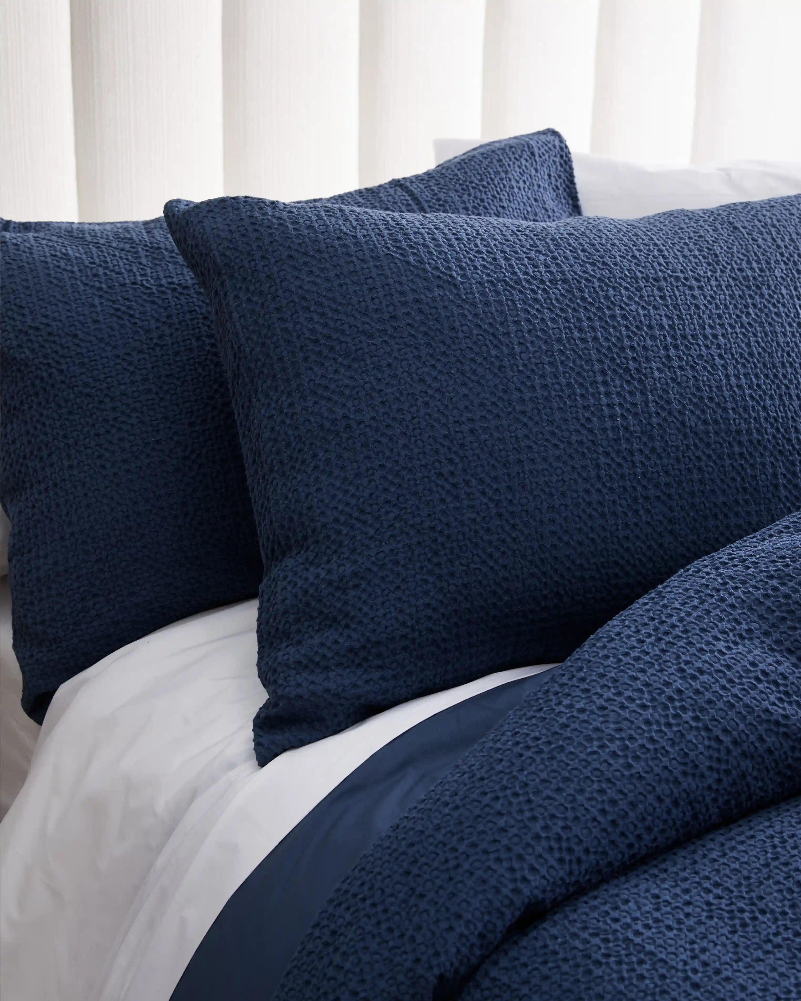 Organic Luxe Honeycomb Duvet Cover Set