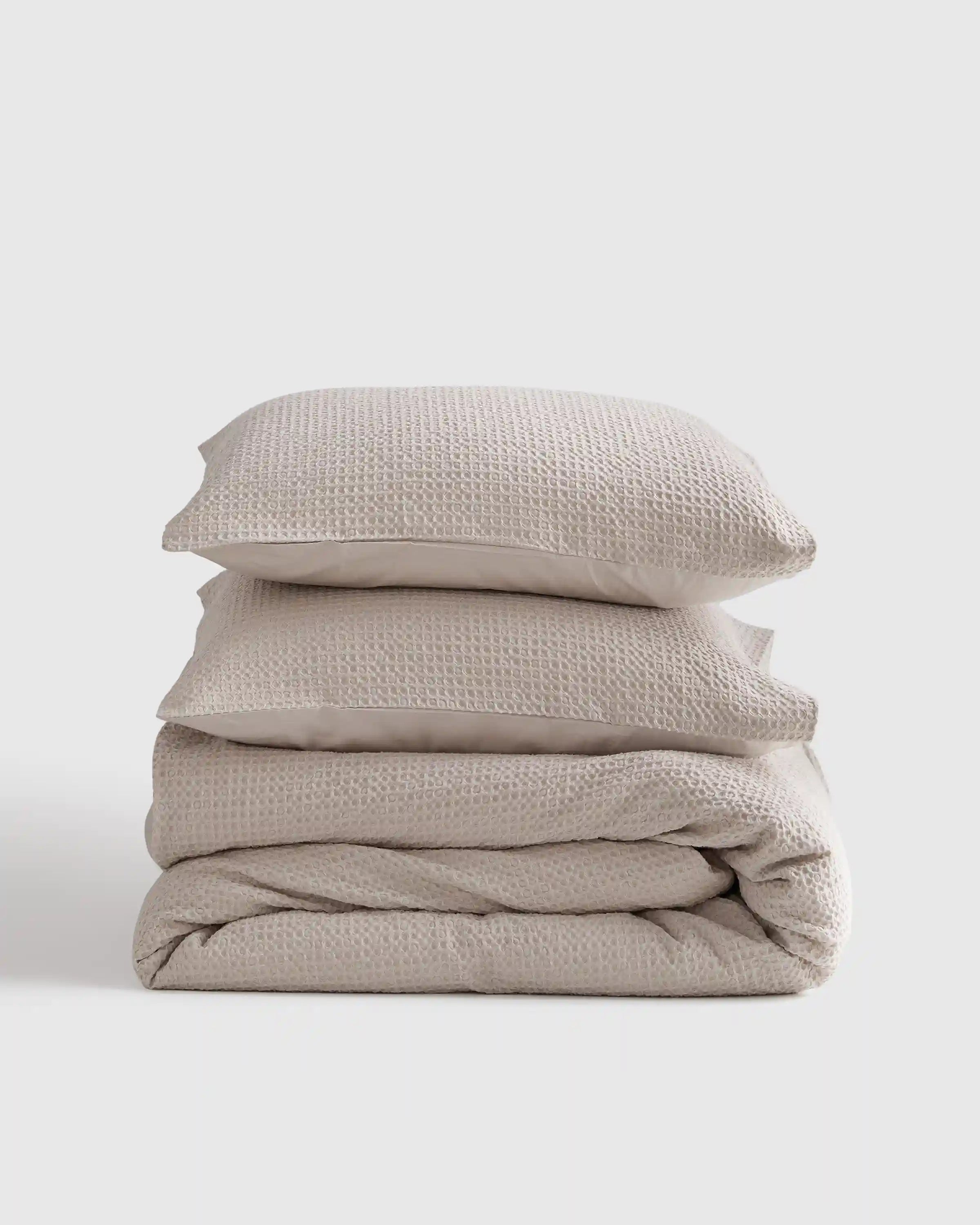 Organic Luxe Honeycomb Duvet Cover Set