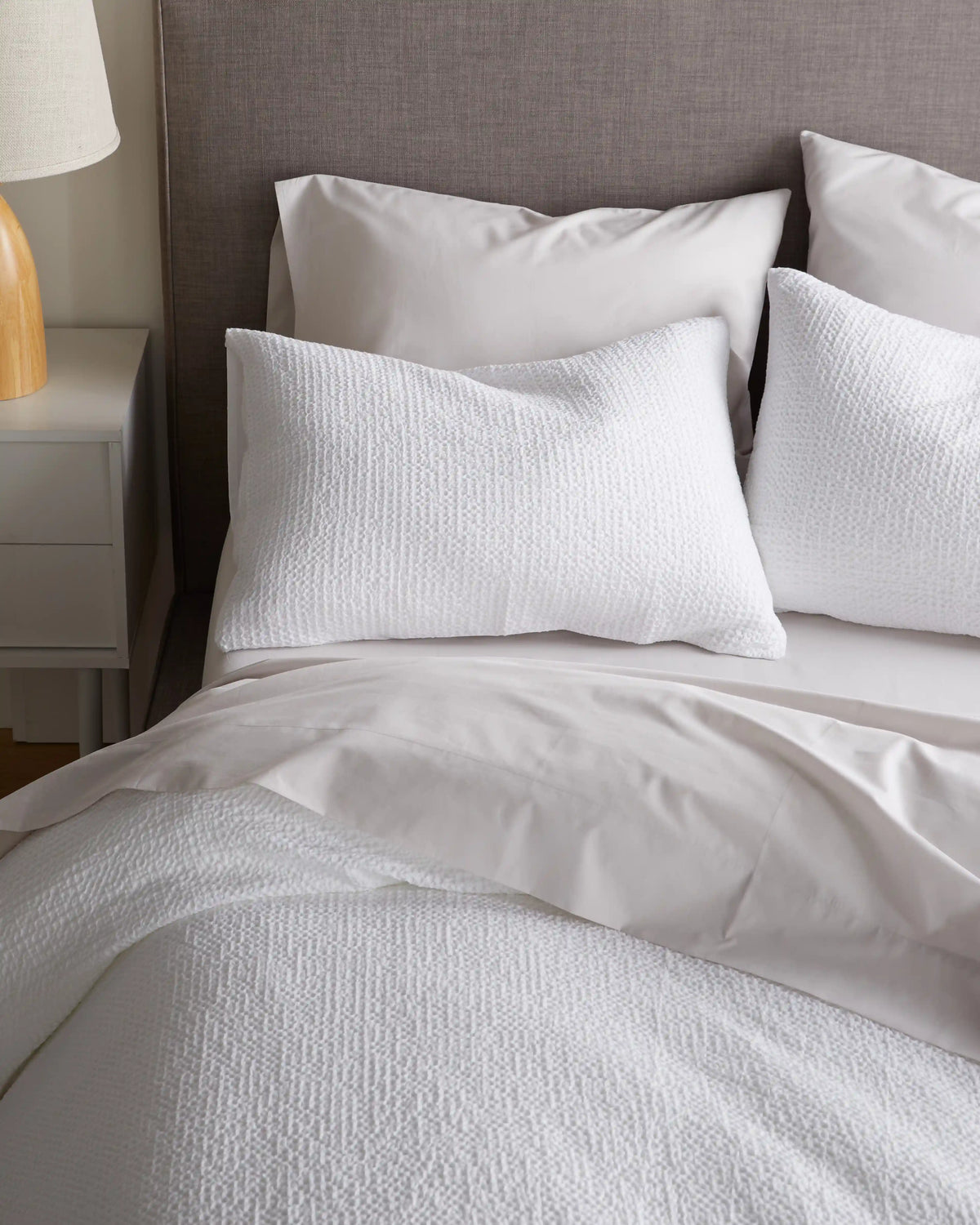 Organic Luxe Honeycomb Sham Set