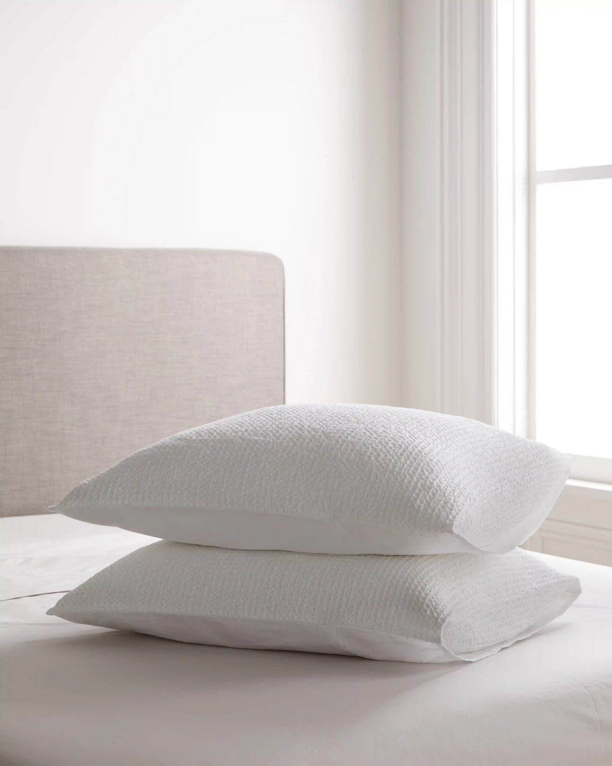 Organic Luxe Honeycomb Sham Set
