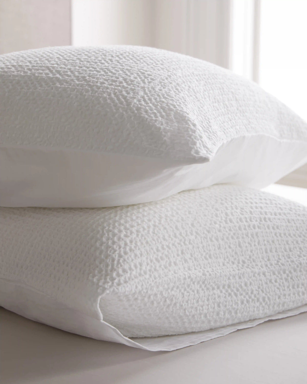 Organic Luxe Honeycomb Sham Set
