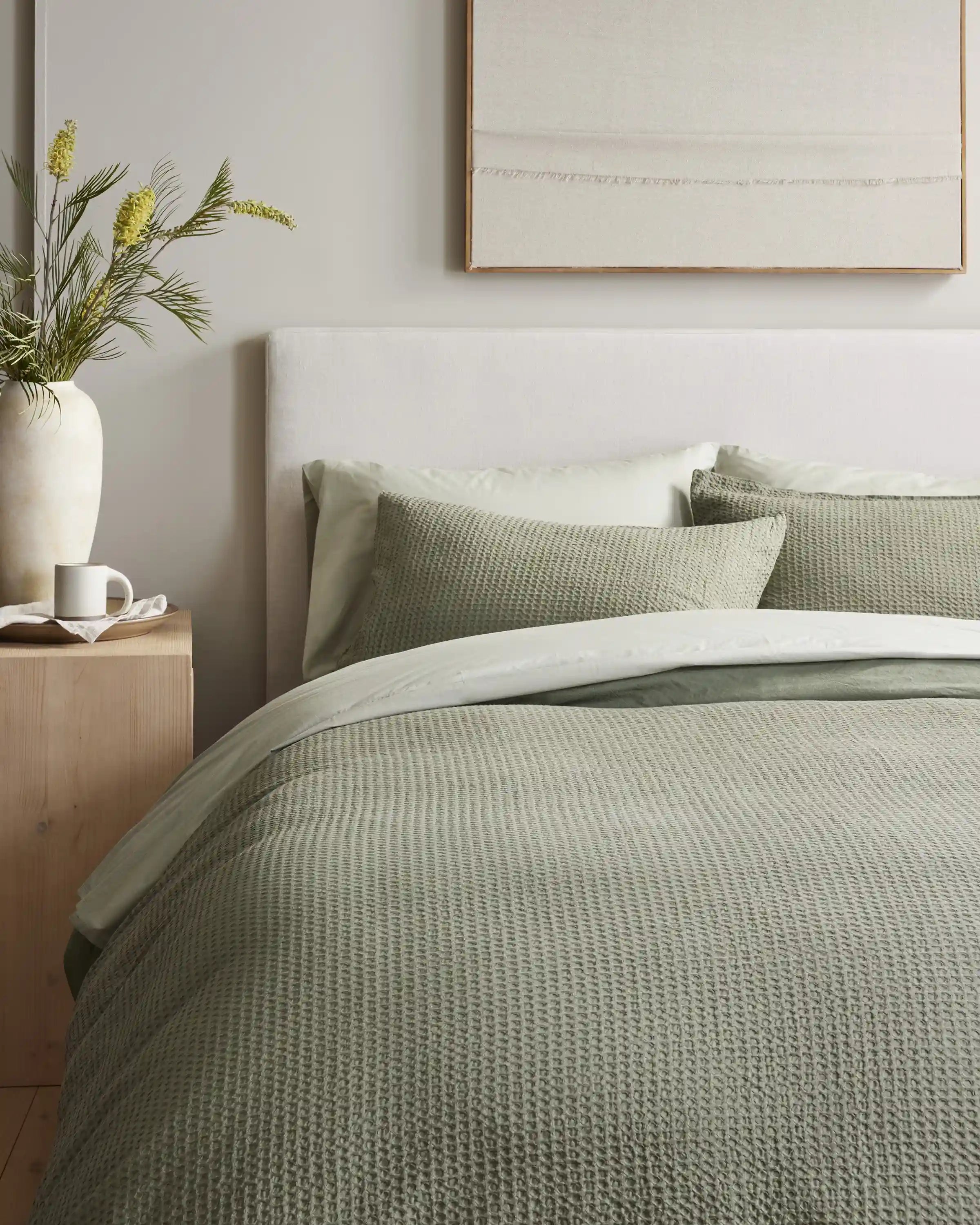 Organic Luxe Honeycomb Duvet Cover Set