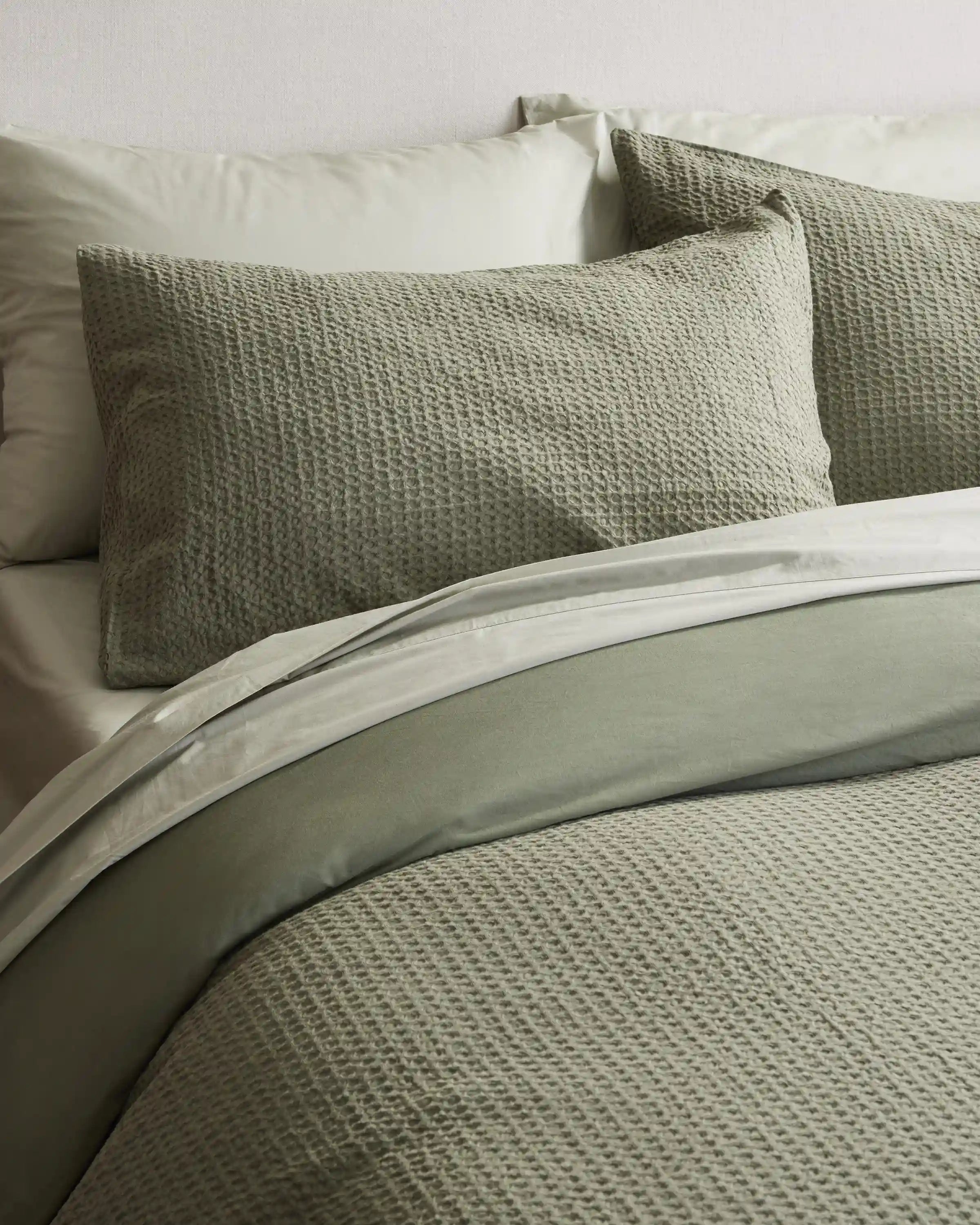Organic Luxe Honeycomb Sham Set