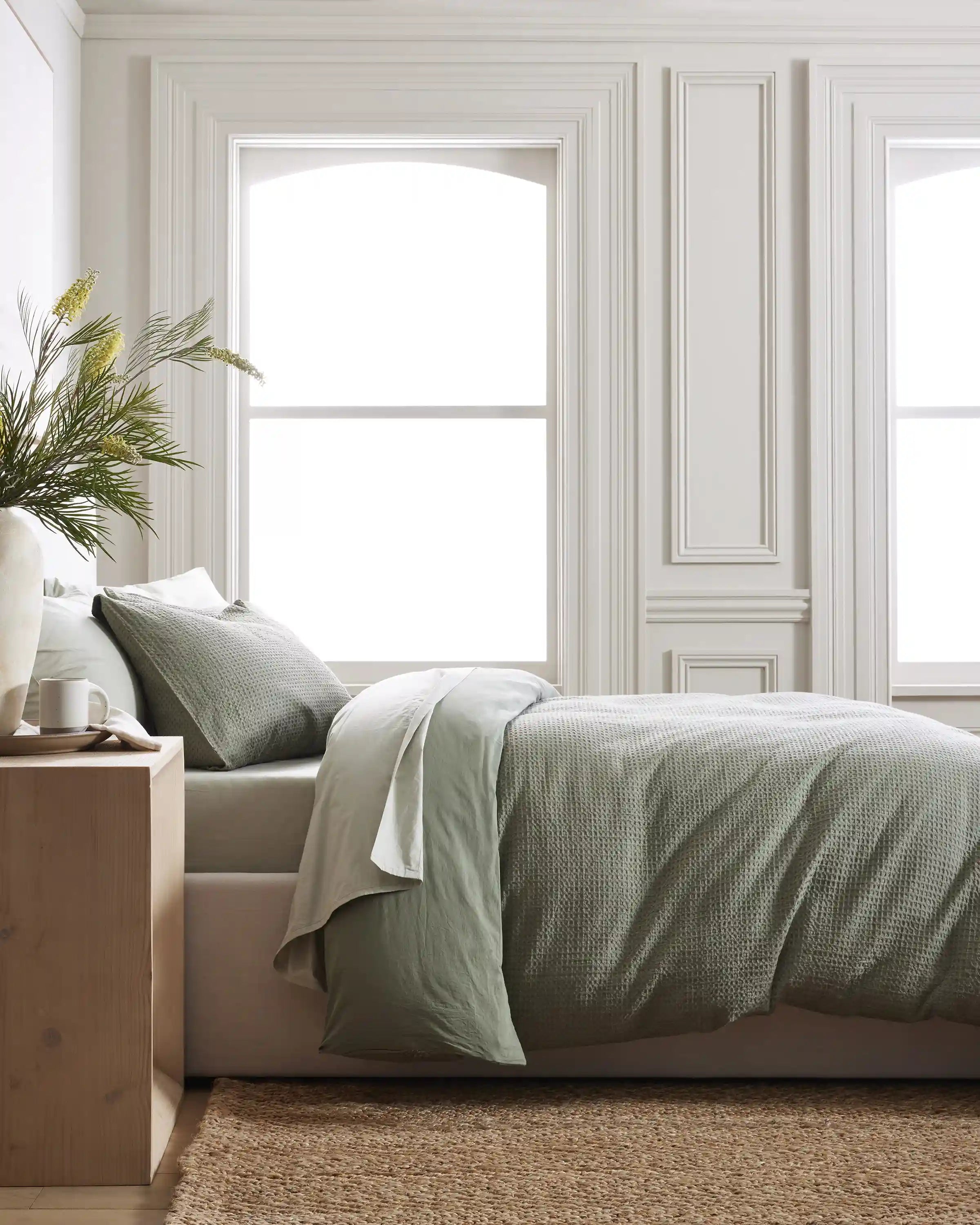 Organic Luxe Honeycomb Duvet Cover Set
