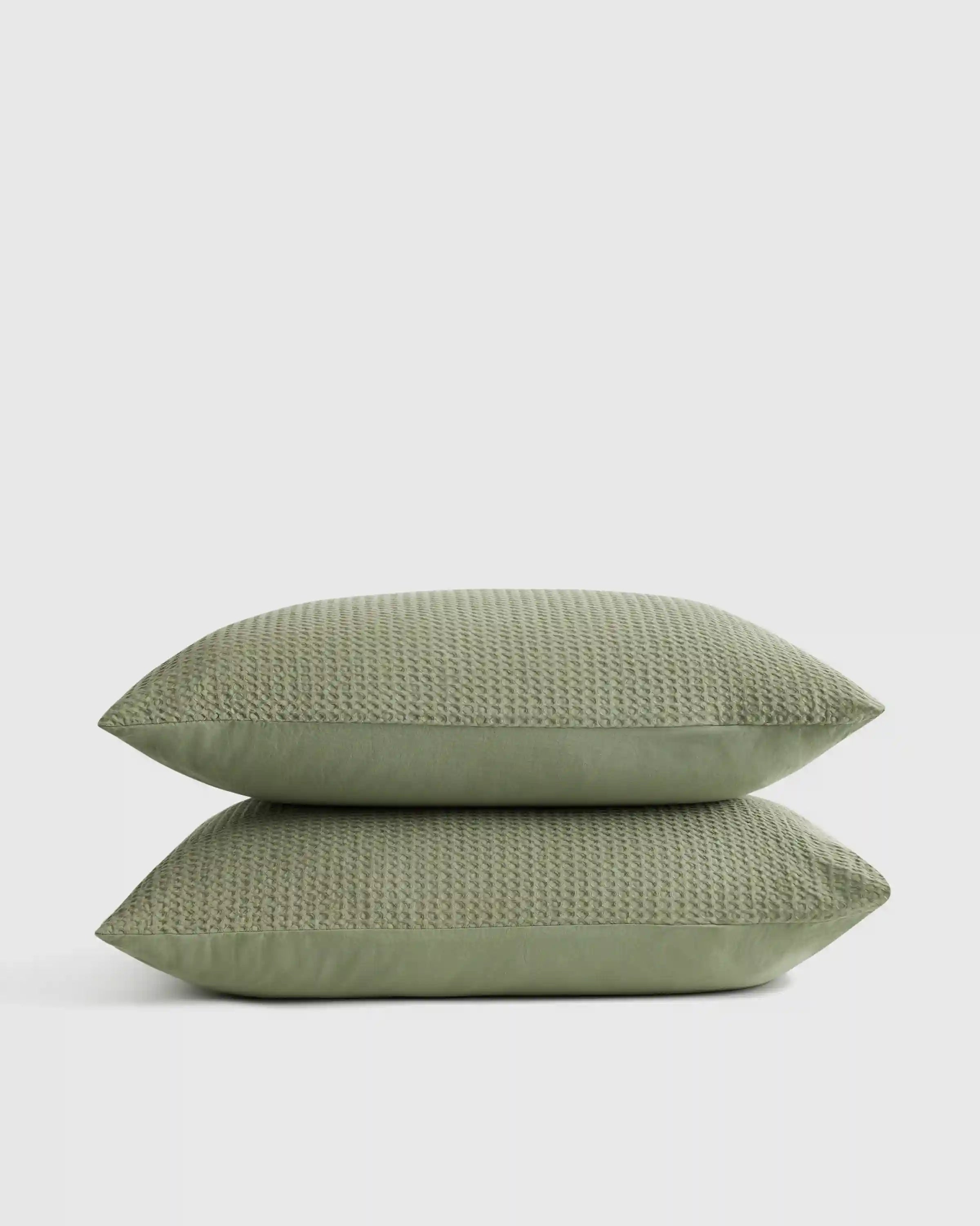Organic Luxe Honeycomb Sham Set