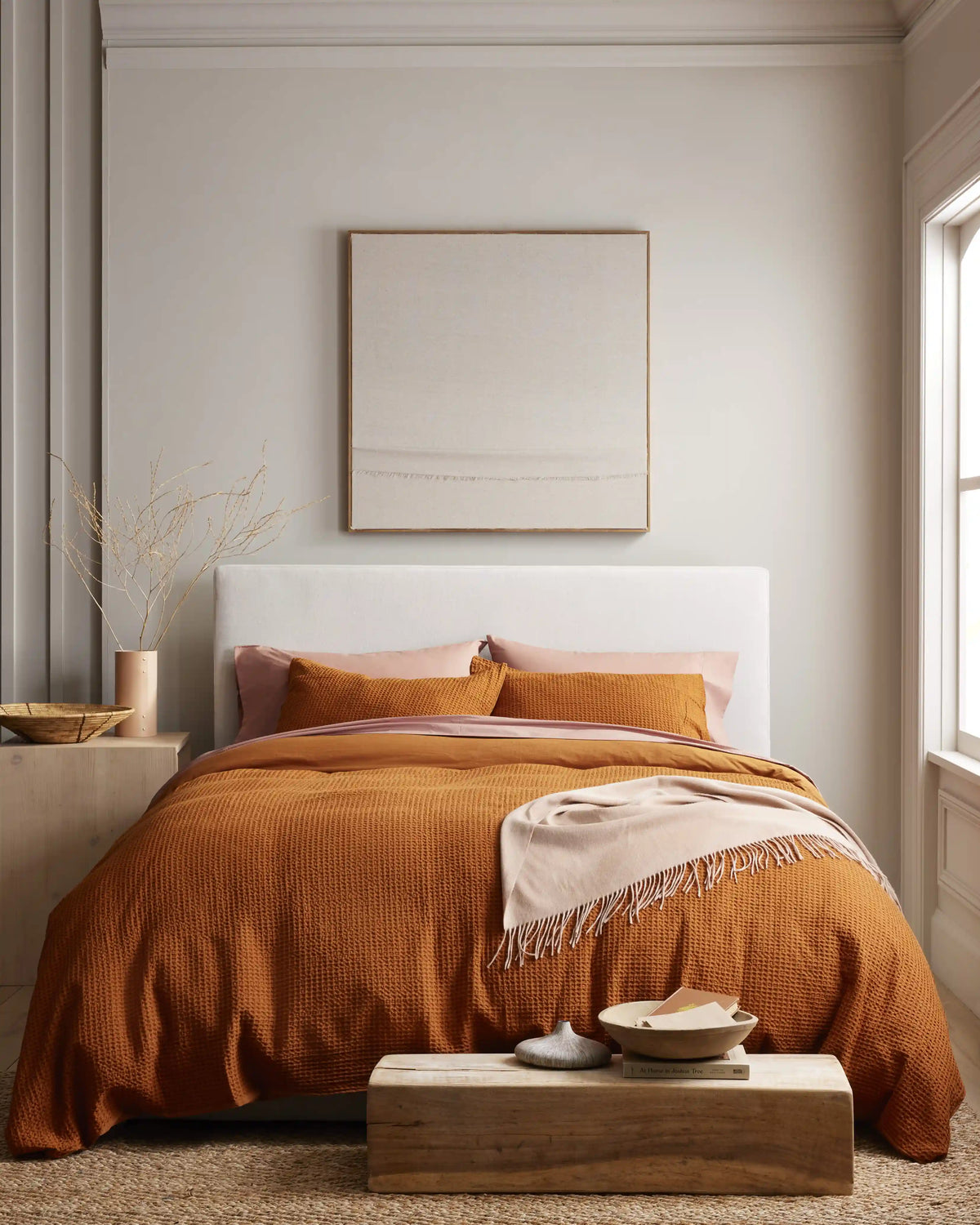 Organic Luxe Honeycomb Duvet Cover Set