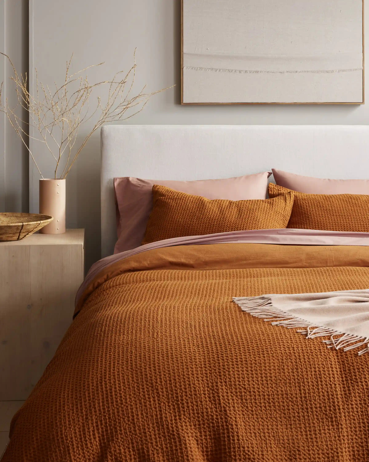 Organic Luxe Honeycomb Duvet Cover Set