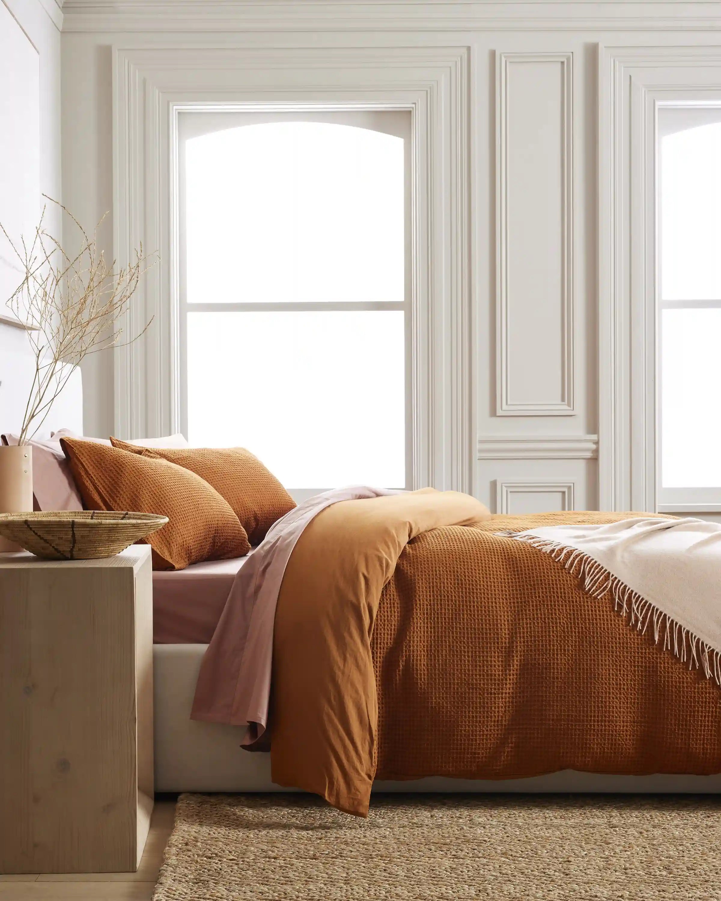 Organic Luxe Honeycomb Duvet Cover Set