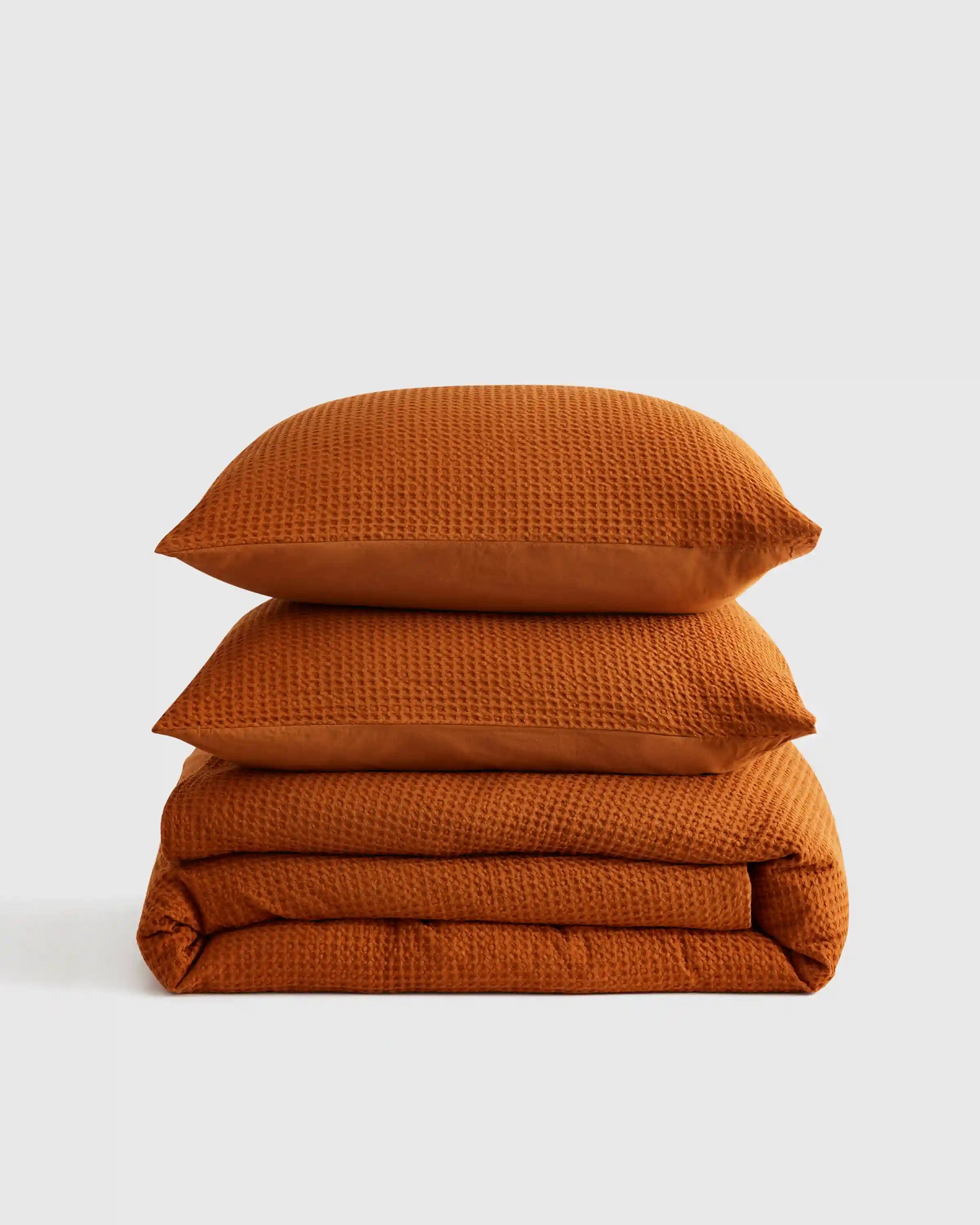 Organic Luxe Honeycomb Duvet Cover Set