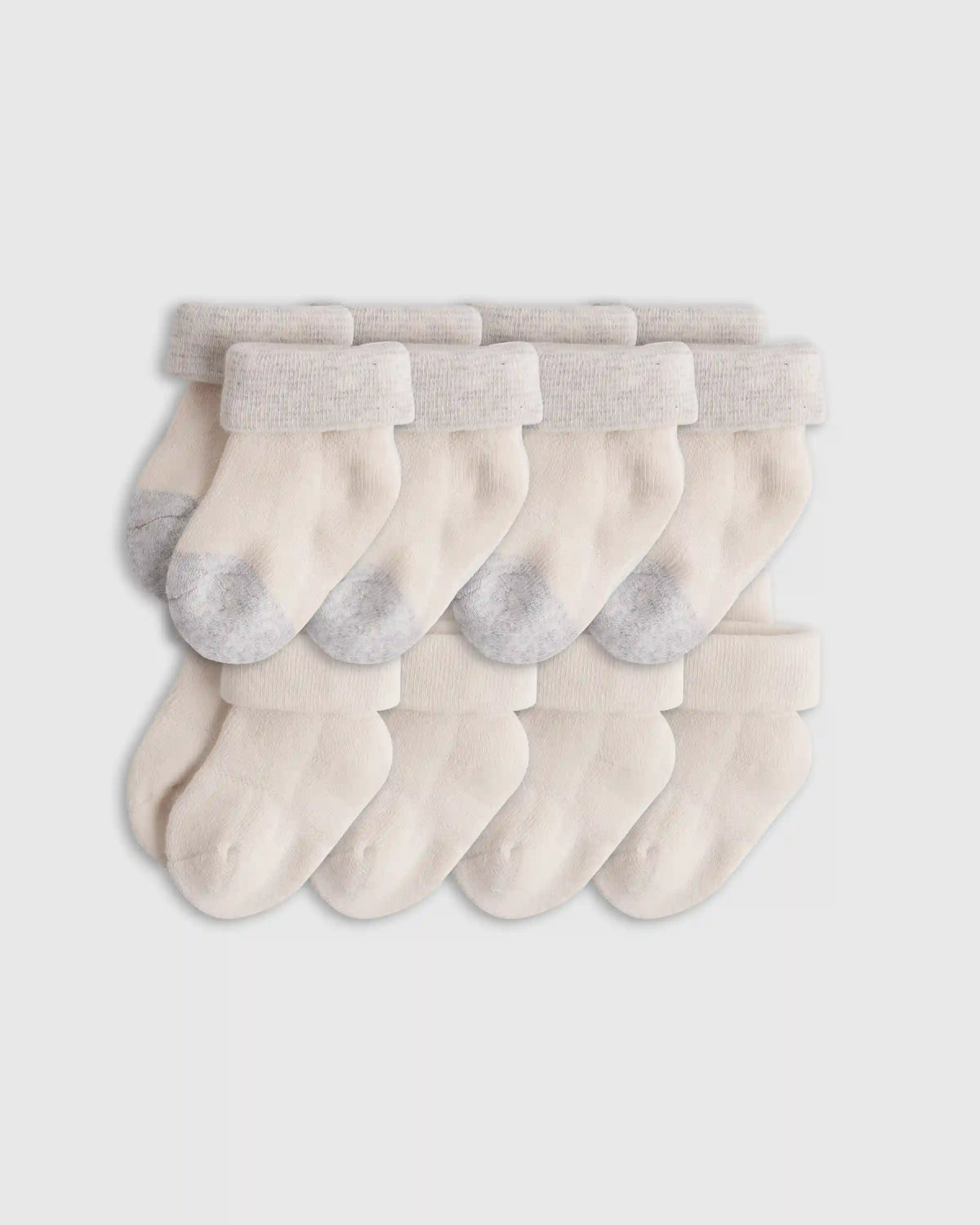 Organic Cotton Fold Over Socks 8-Pack