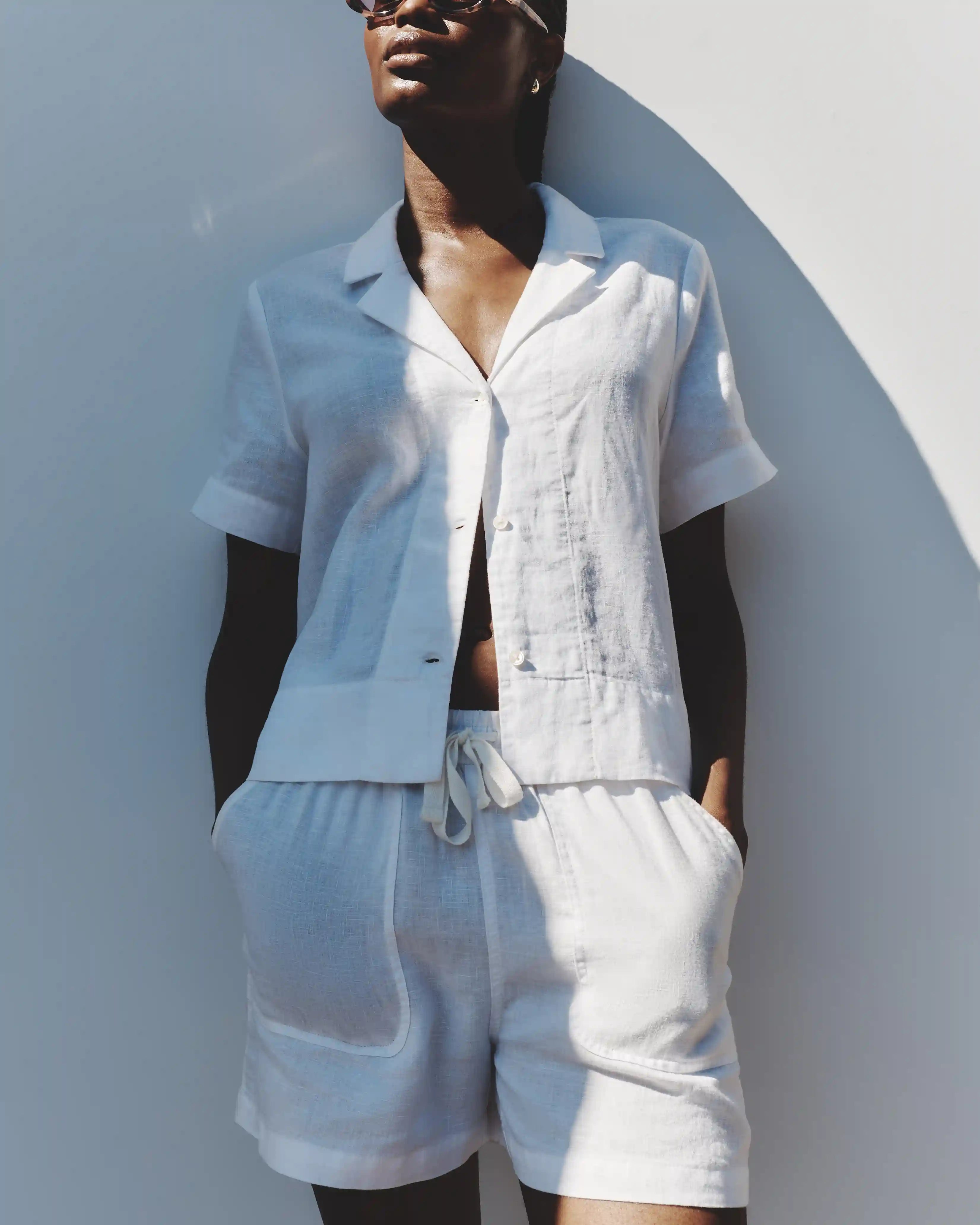 100% European Linen Shorts