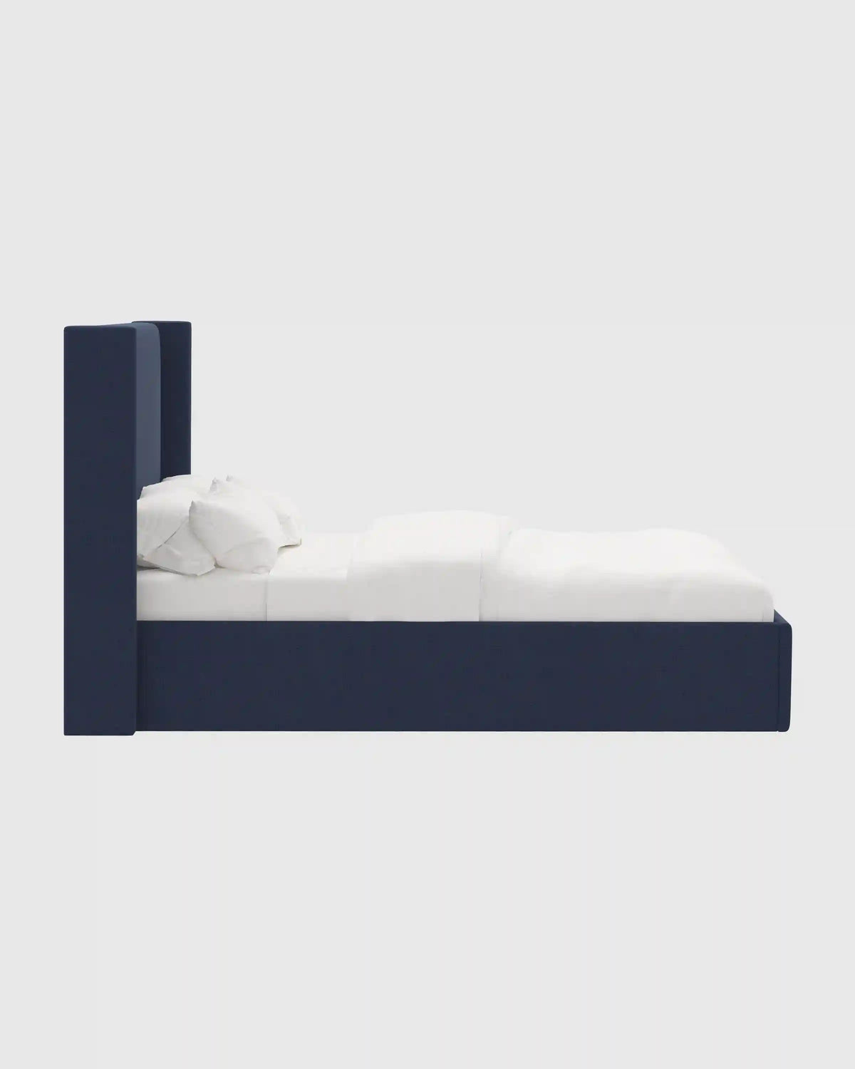 100% Linen Wingback Bed