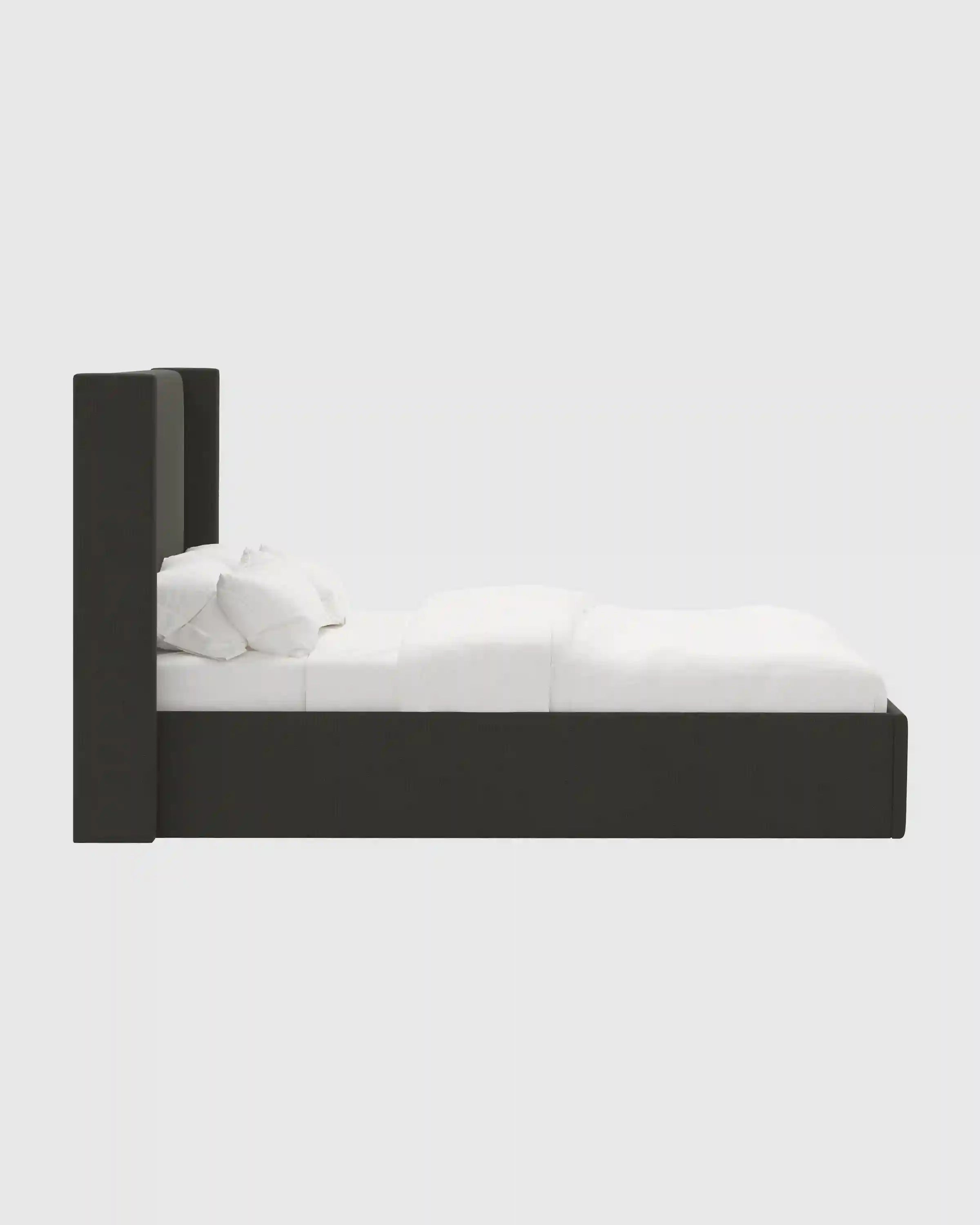 100% Linen Wingback Bed