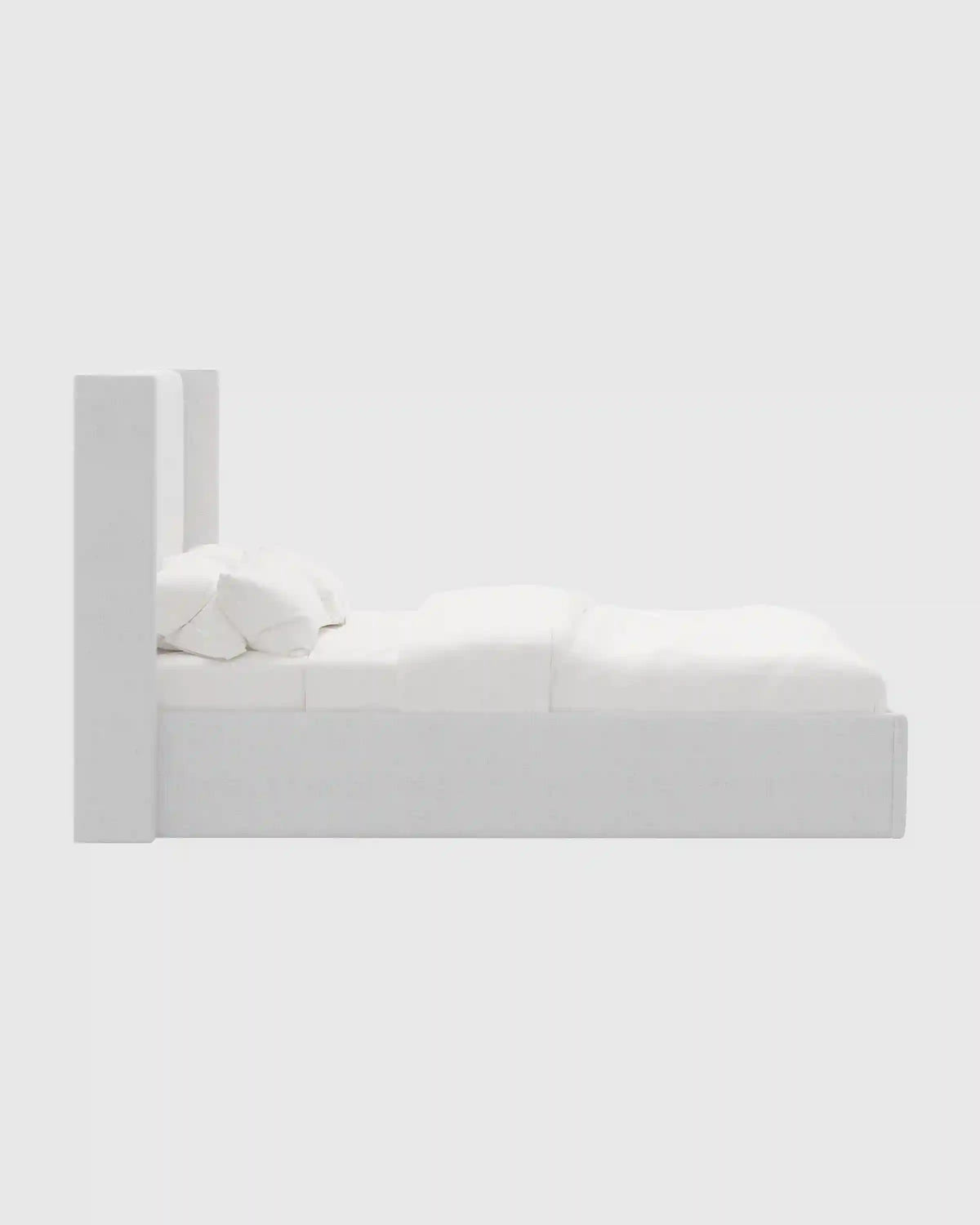 100% Linen Wingback Bed
